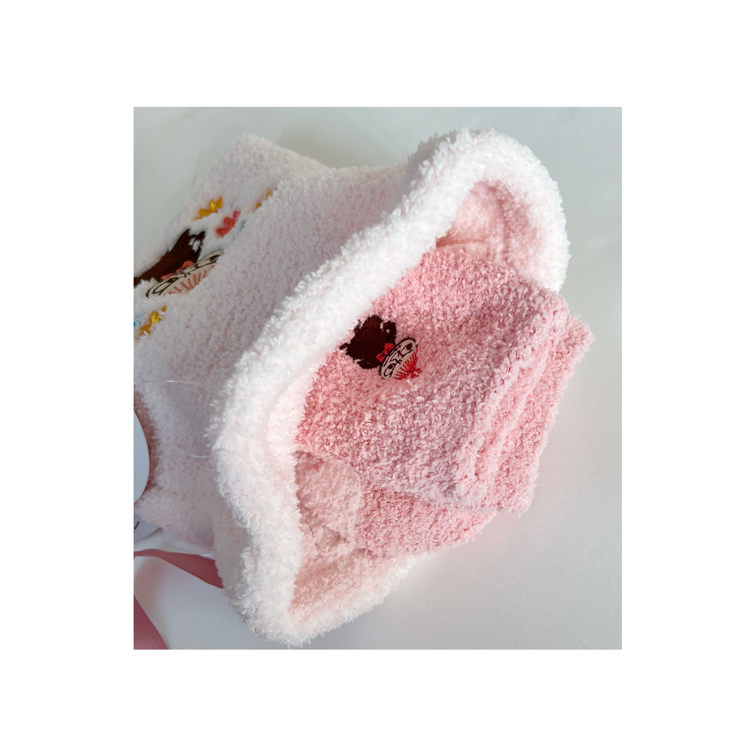 [公式]MOOMIN ムーミン もこもこ靴下 in 巾着 リトルミイフラワー