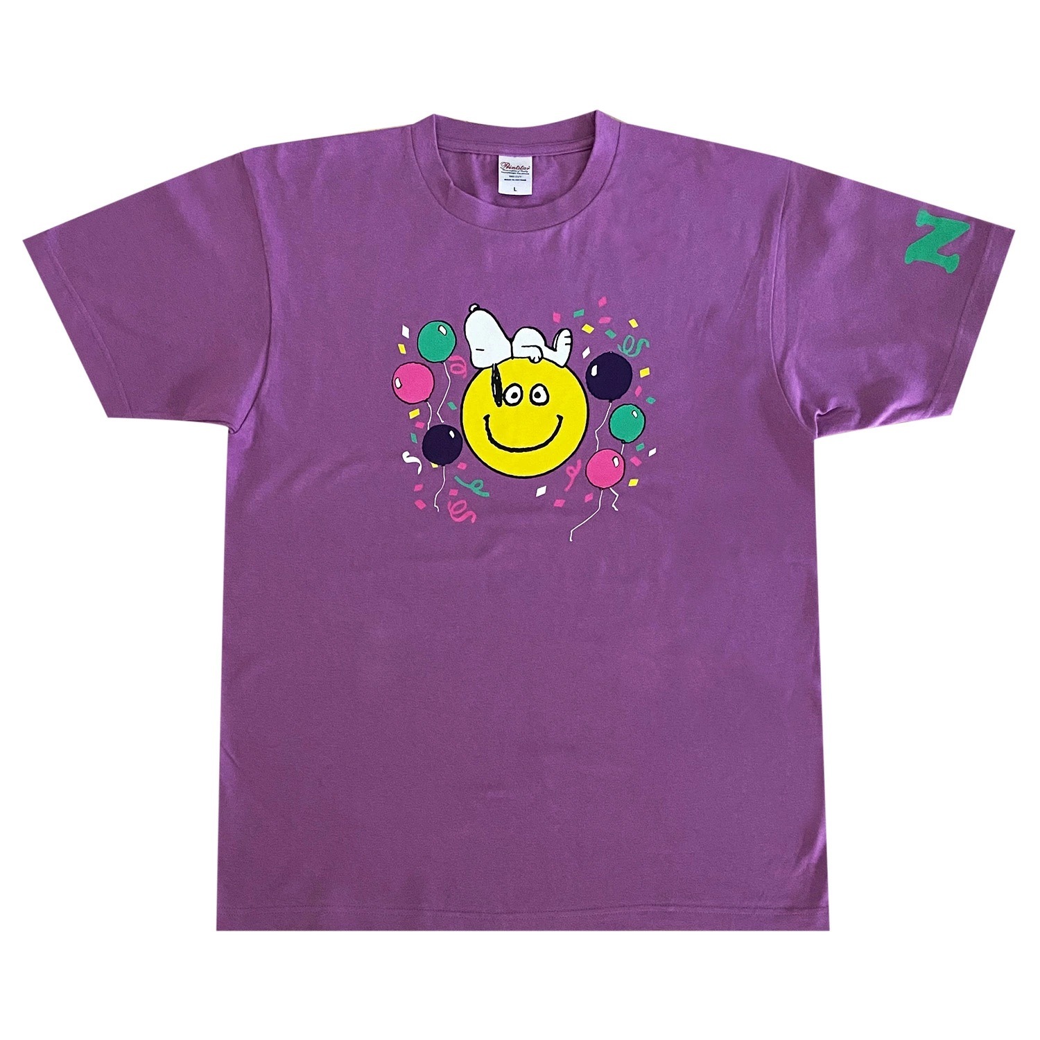 [公式] メーカー直営 PEANUTS (スヌーピー) T シャツ 風船 Ｌサイズ