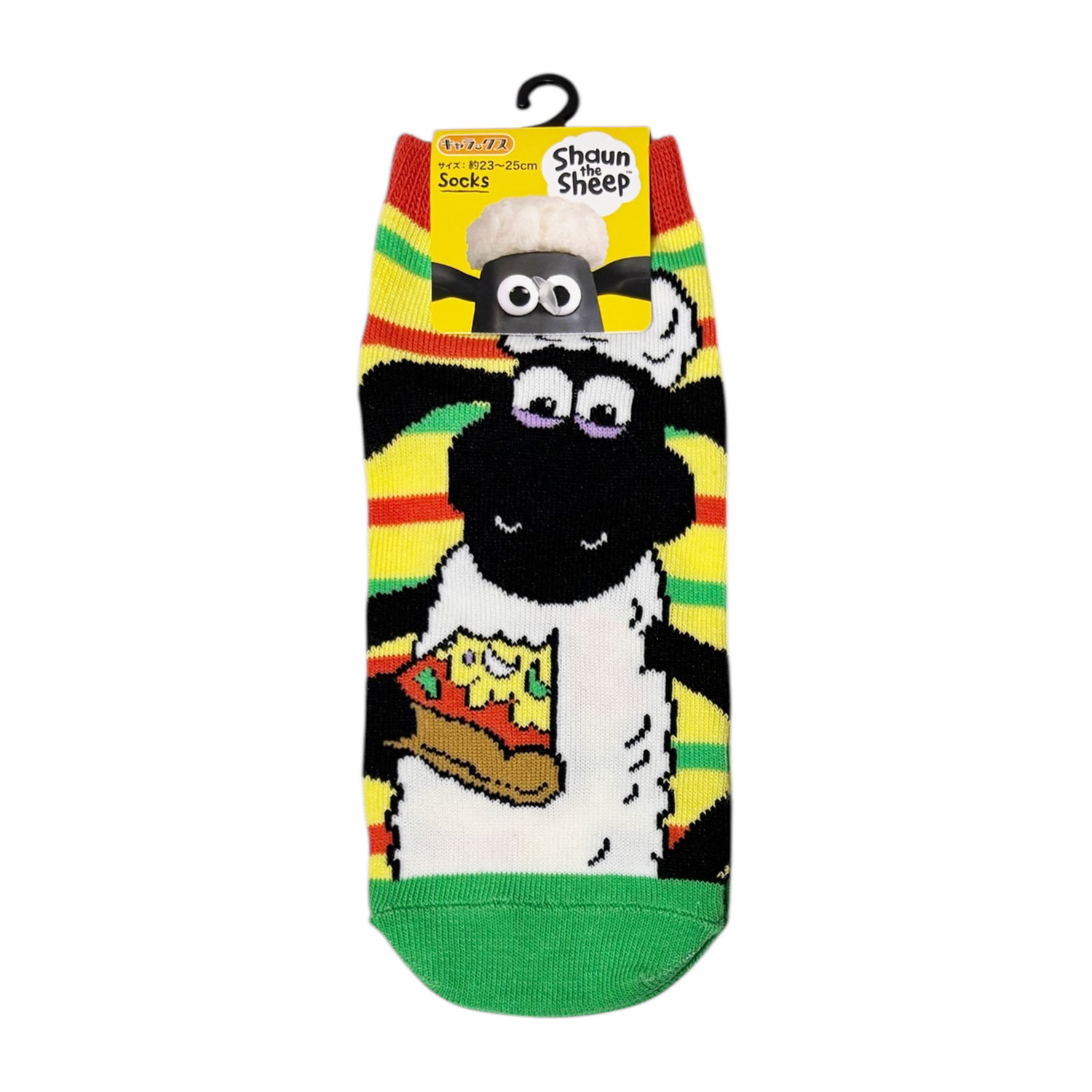 [公式] メーカー直営 ひつじのショーン キャラックス（レディース靴下）ピザ