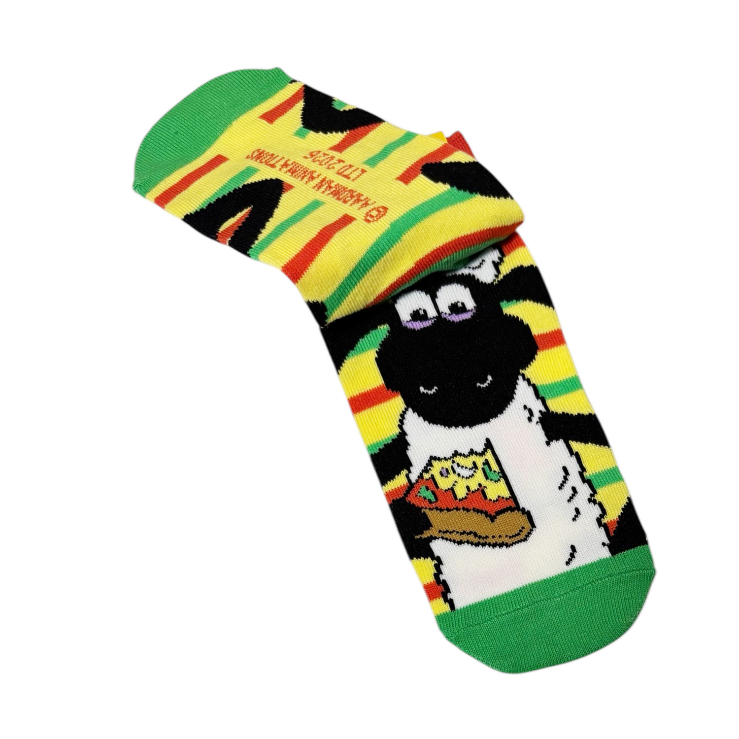 [公式] メーカー直営 ひつじのショーン キャラックス（レディース靴下）ピザ