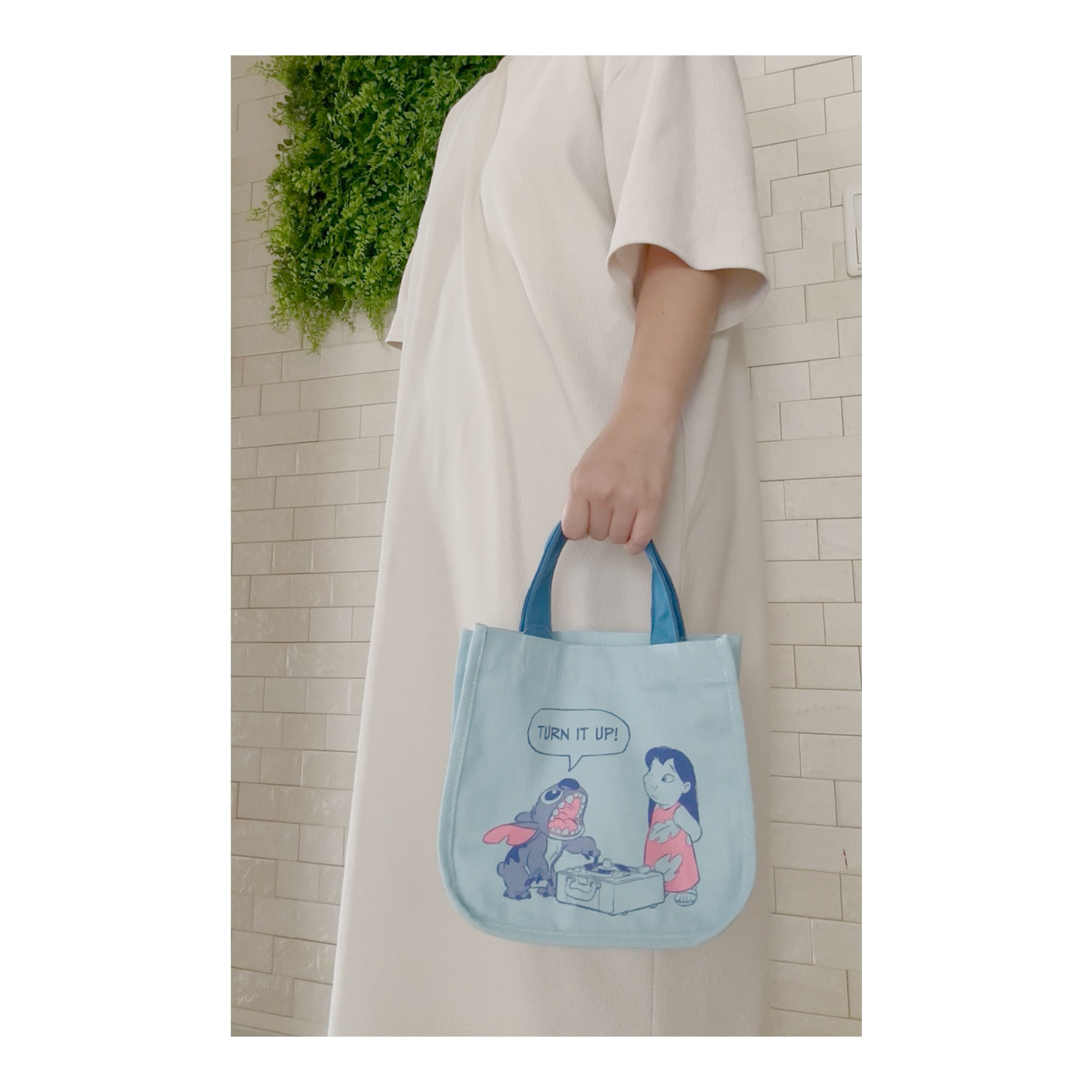 公式] メーカー直営 ディズニー スクエアキャンバストート スティッチ
