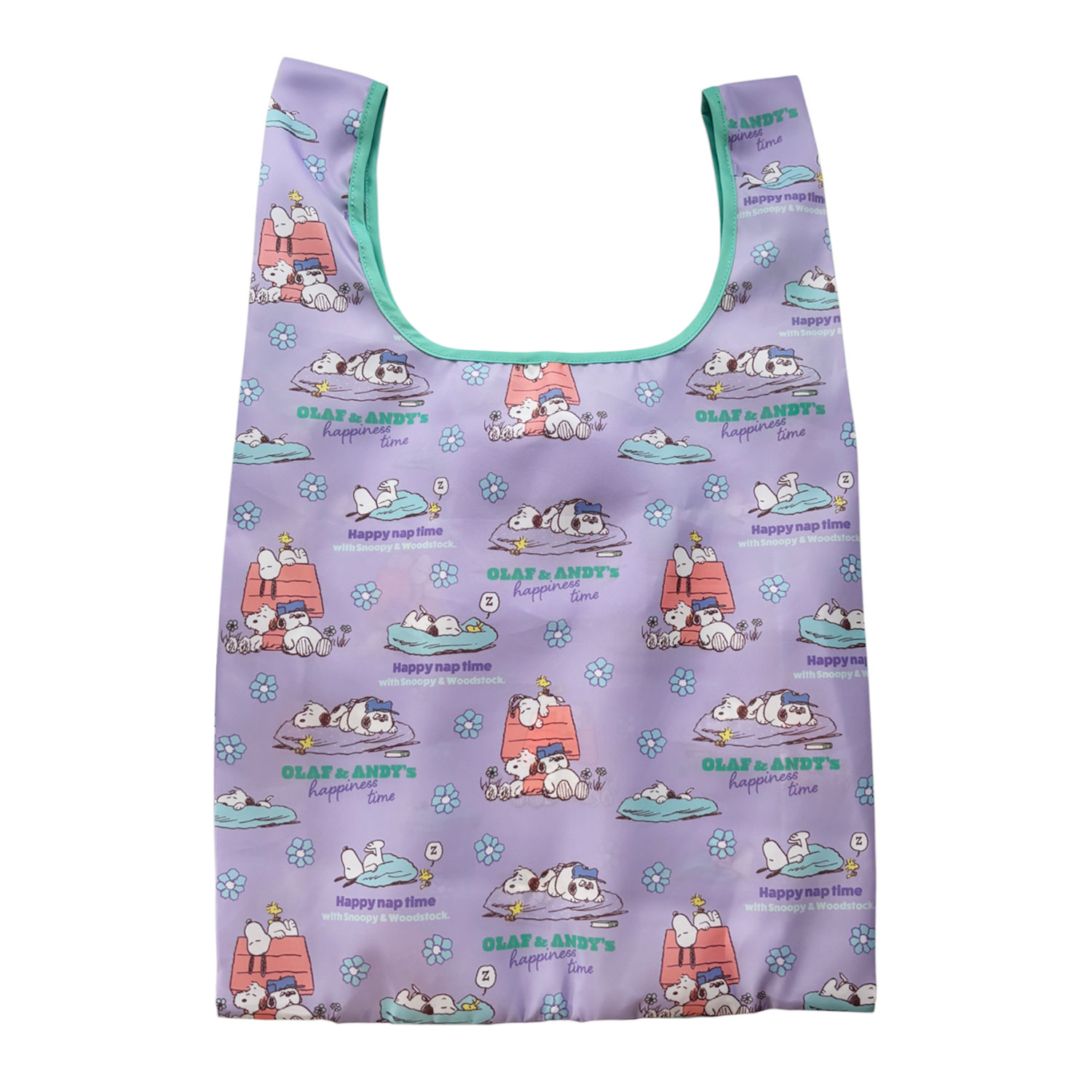 [公式] メーカー直営 PEANUTS スヌーピー マルシェショッピングバッグ nap time