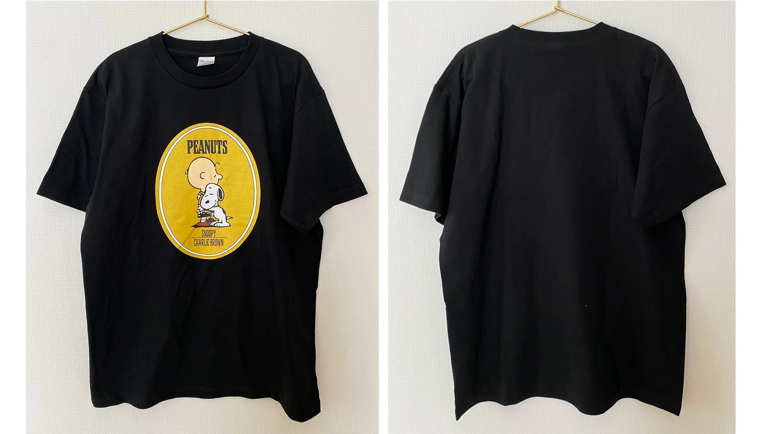[公式] メーカー直営 NOSTALGICA／PEANUTS (スヌーピー) T シャツ ハグ Mサイズ