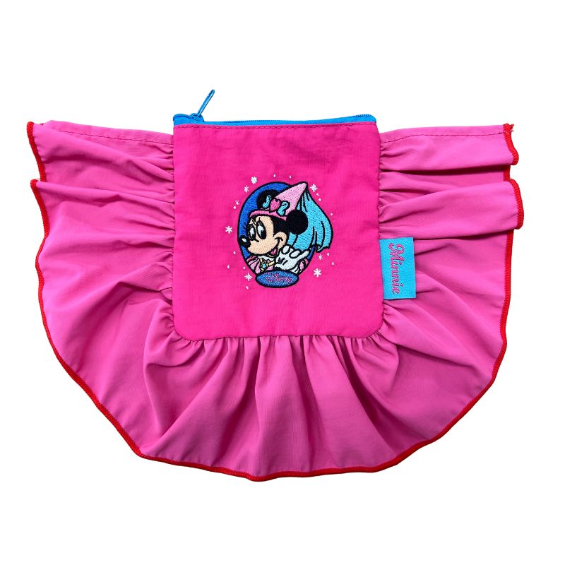 [公式] メーカー直営 ディズニー ノスタルジカ フリルポーチ ミニーマウス