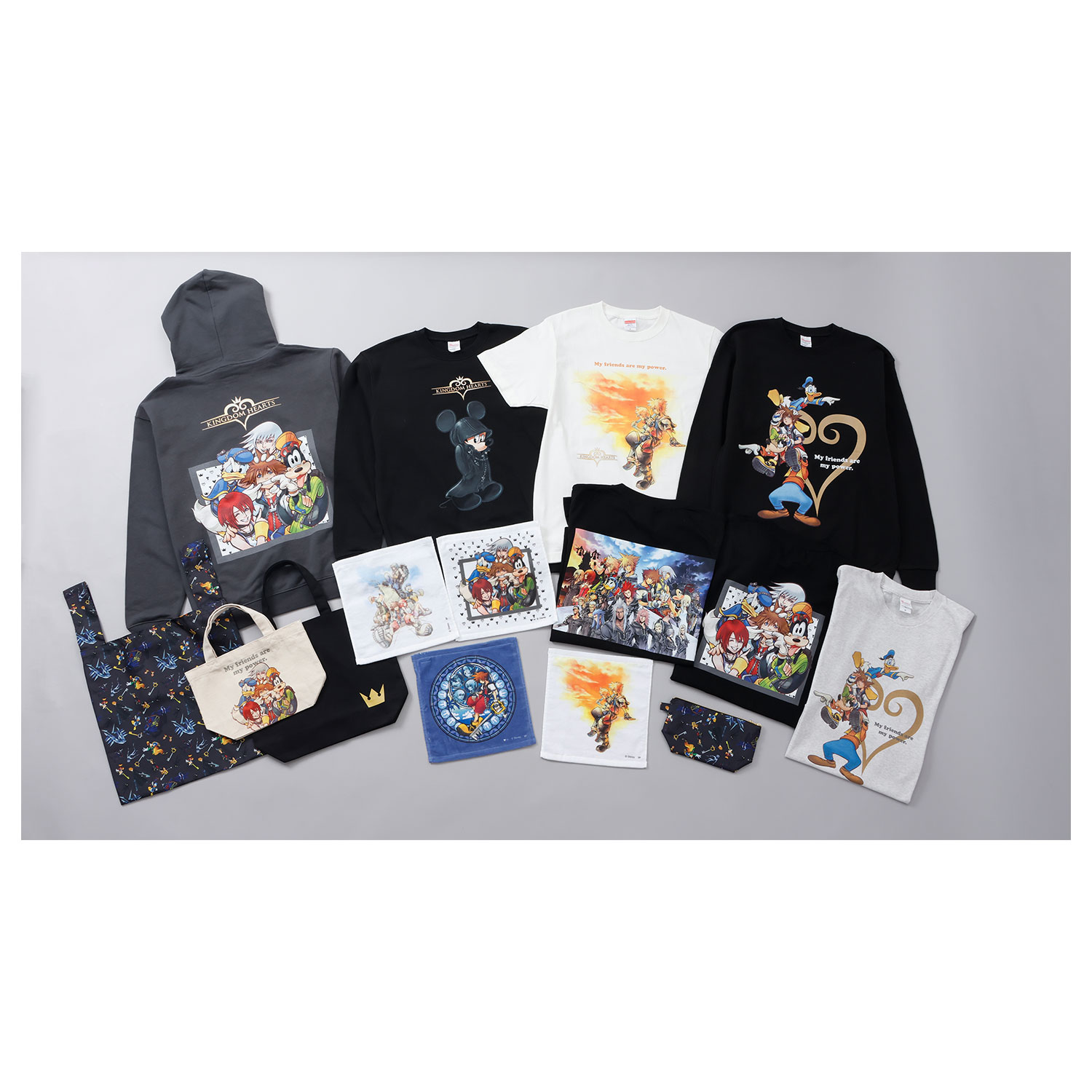 公式] メーカー直営 ディズニー キングダム ハーツ ポーチ 総柄