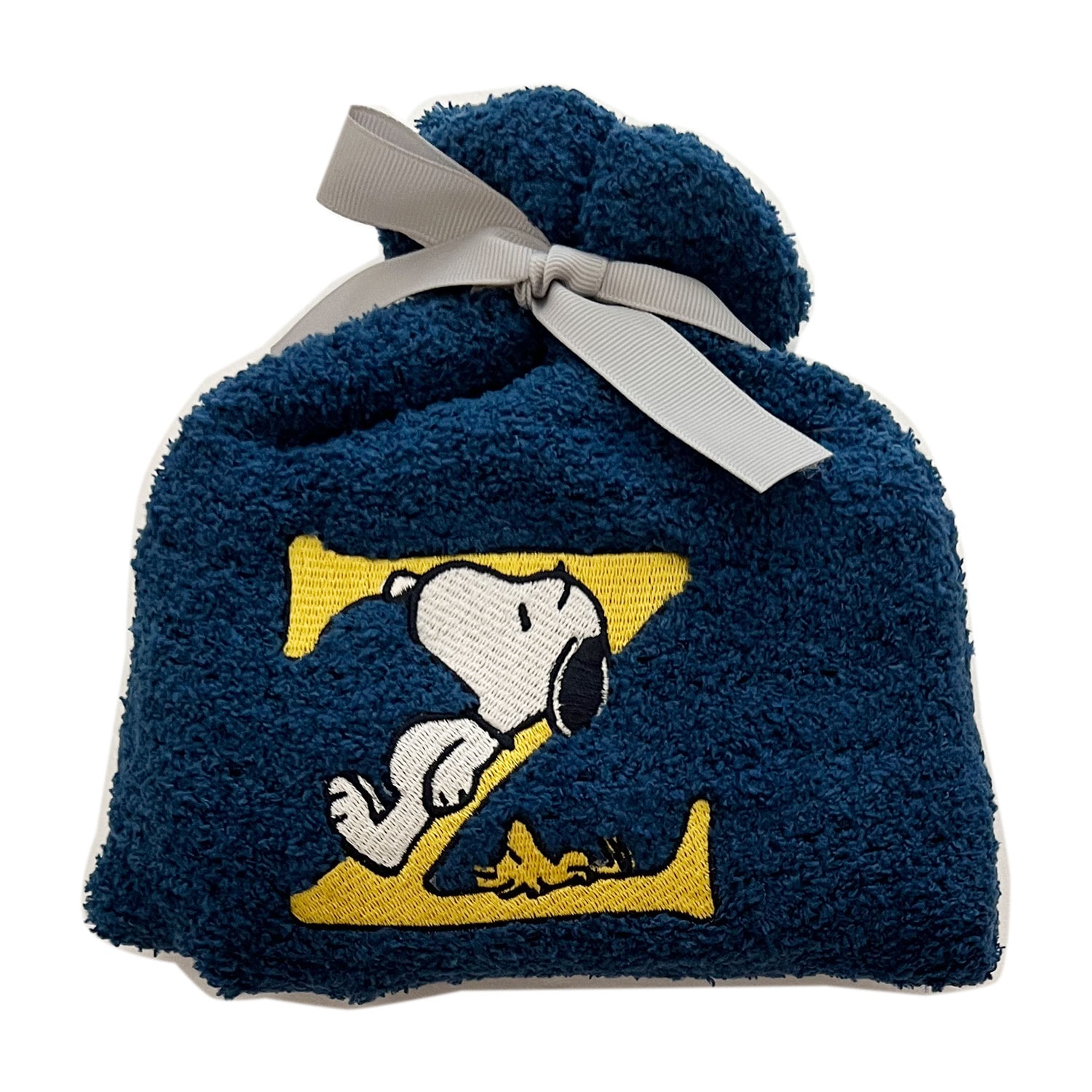 [公式]PEANUTS スヌーピー もこもこ靴下 in 巾着　／おやすみ