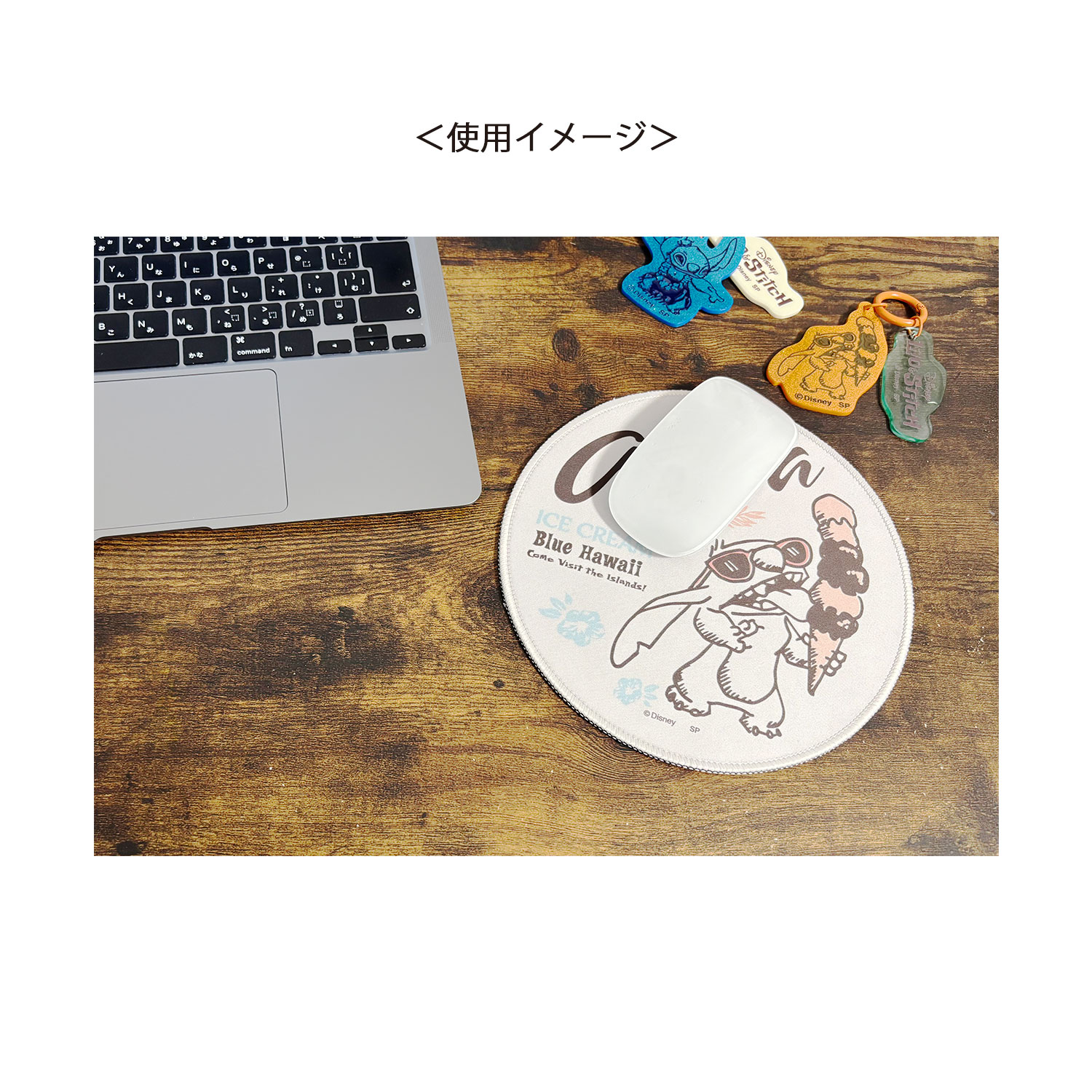 [公式]  ディズニー リロ＆スティッチ マウスパッド アイスクリーム