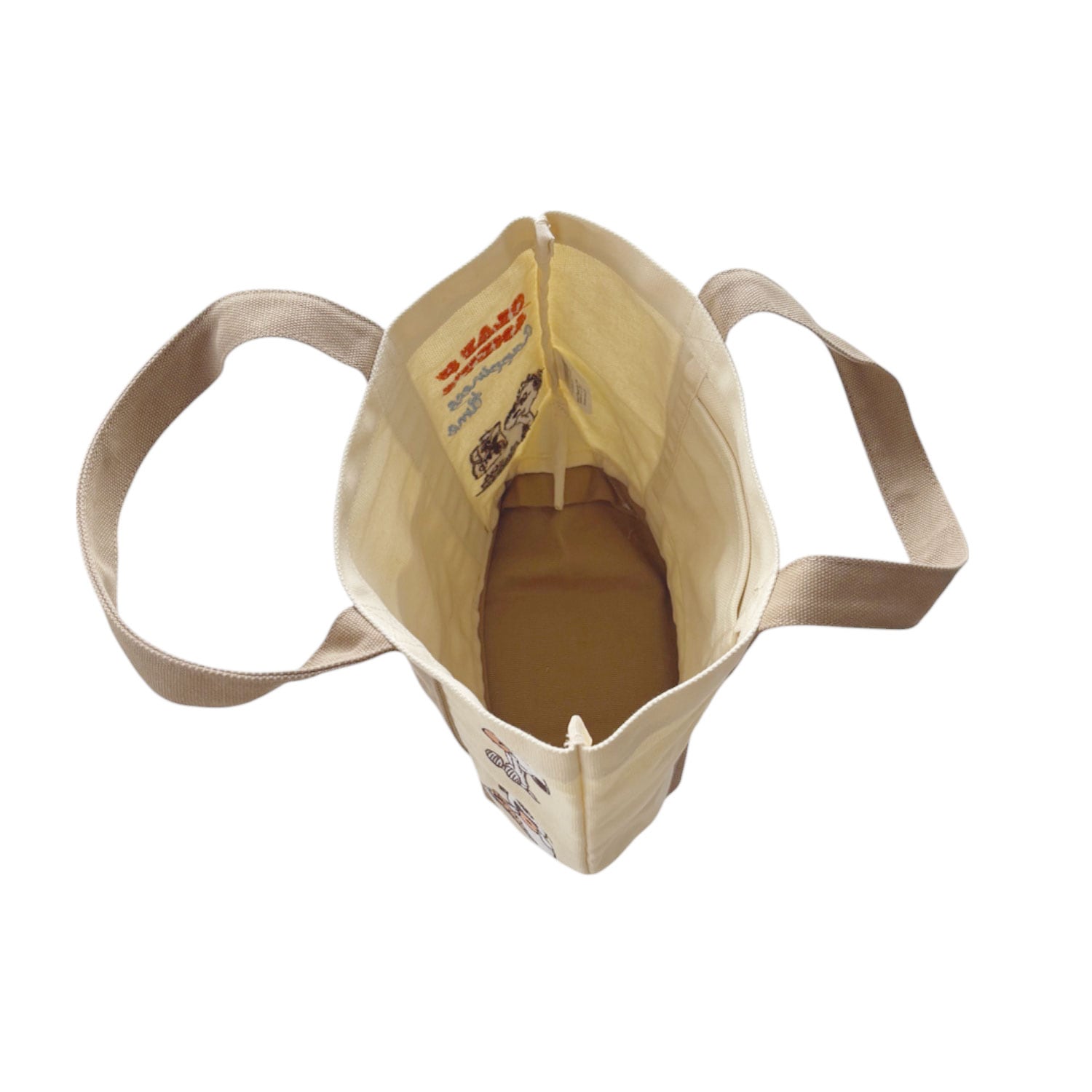 [公式] メーカー直営 PEANUTS スヌーピー 刺繍トートバッグ snack time