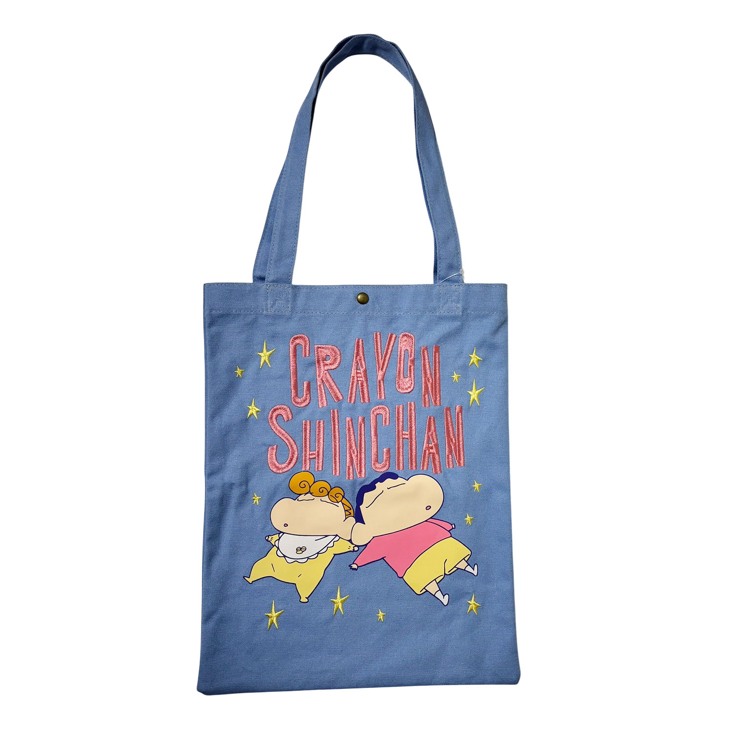 公式] メーカー直営 クレヨンしんちゃん 刺繍トートバッグ おやすみ
