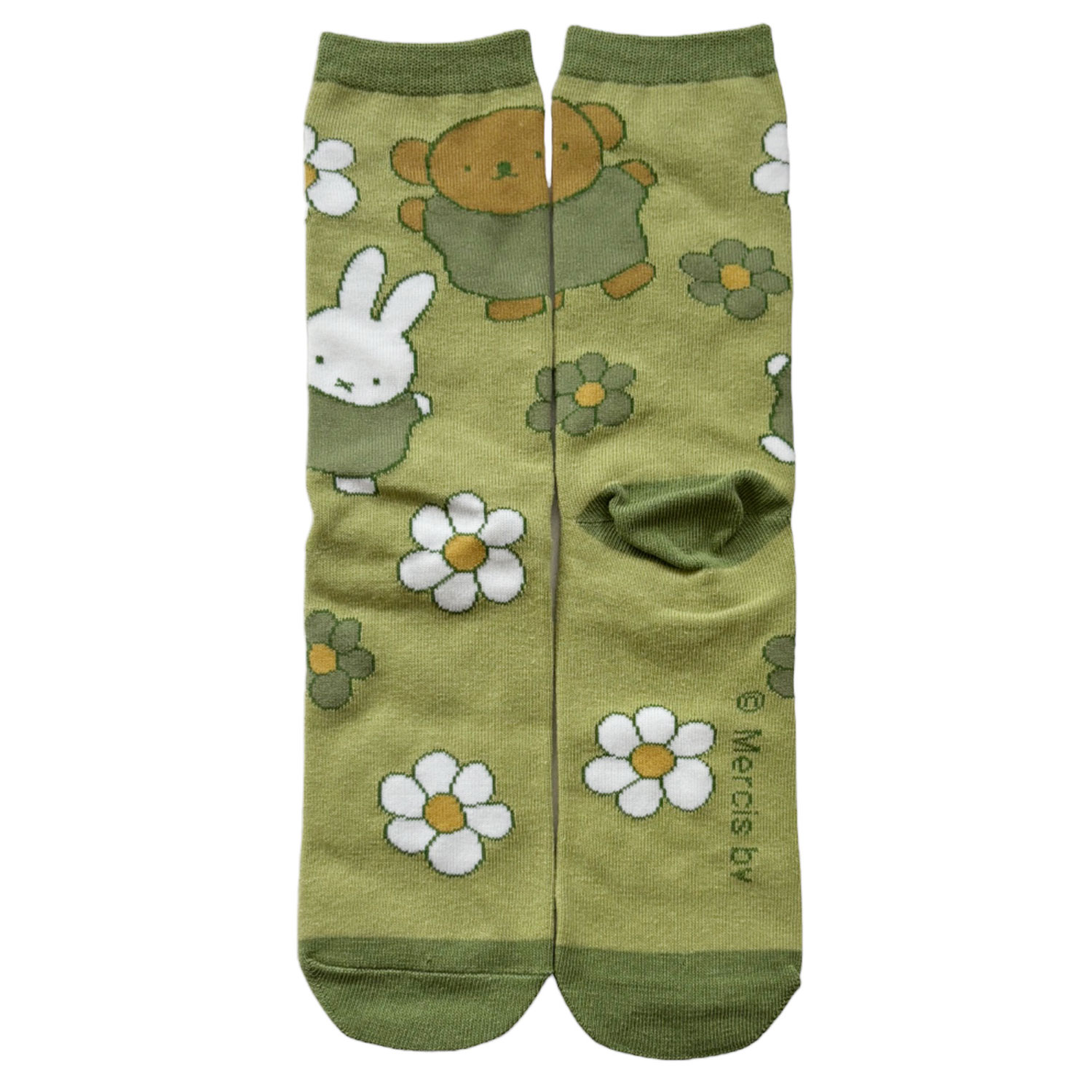 Dick Bruna ミッフィー ミドルハイソックスお花と一緒