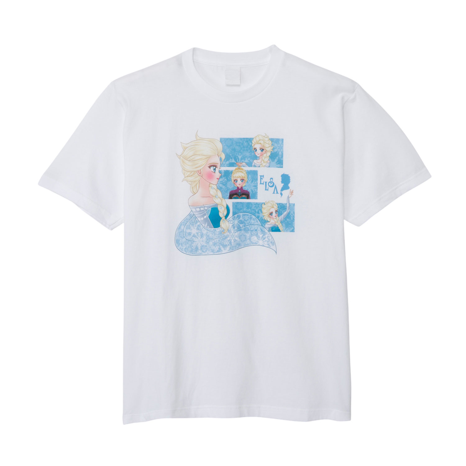 【予約】[公式]ディズニー フローズン アート コレクション BY 中川翔子／Ｔシャツ  エルサ WH　M/L