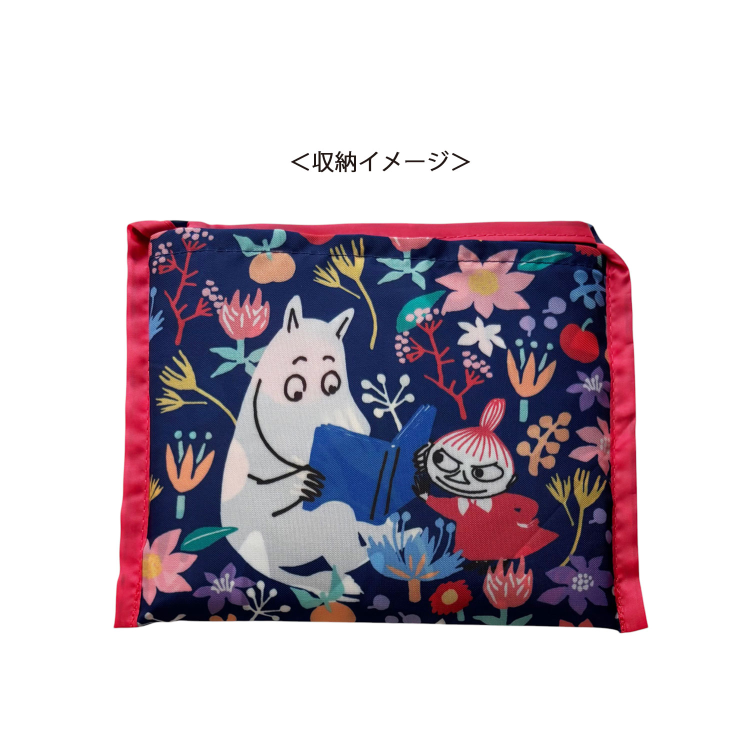 [公式] メーカー直営 ムーミン くるくるショッピングバッグ お花畑