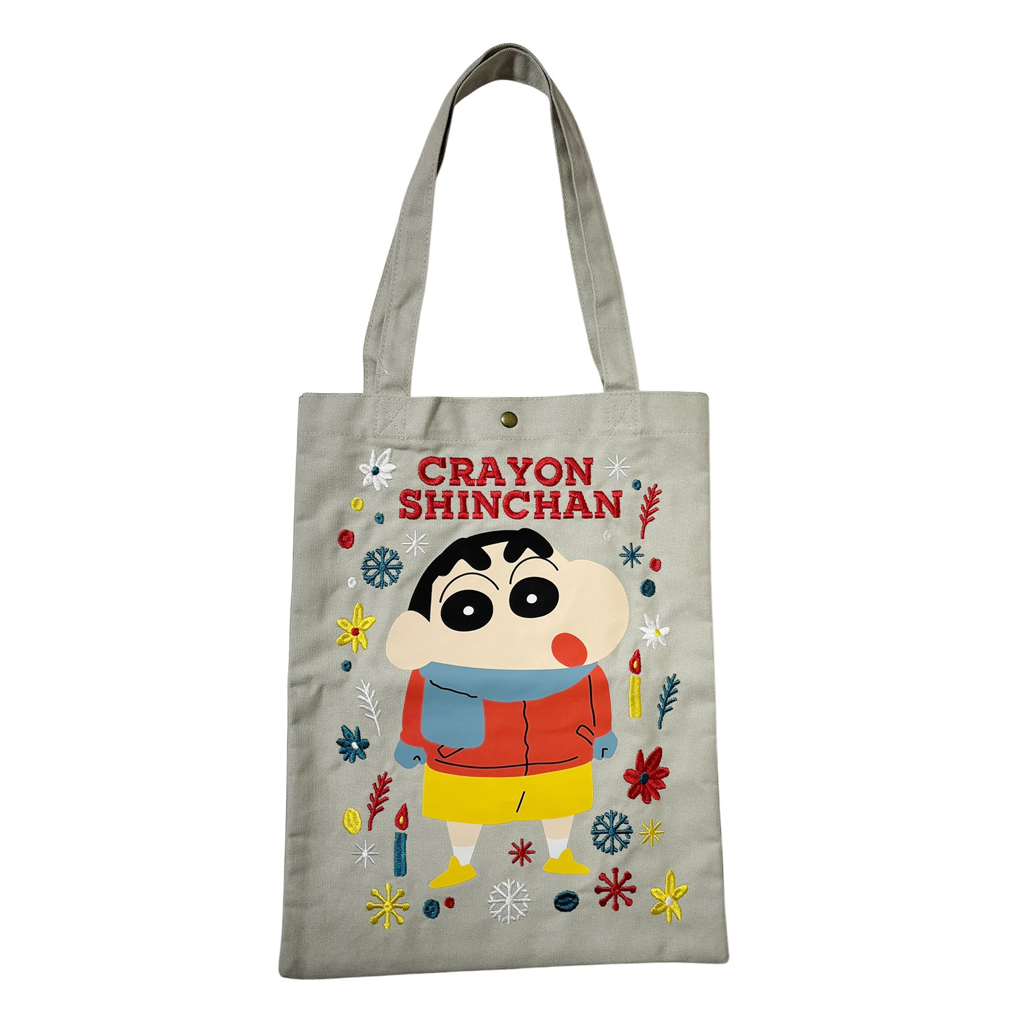公式] メーカー直営 クレヨンしんちゃん 刺繍トートバッグ ふゆ
