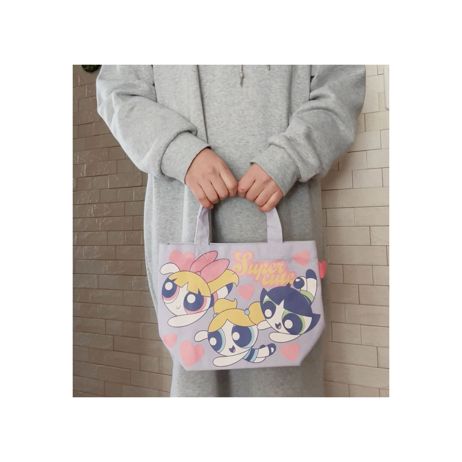 公式] メーカー直営 パワーパフガールズ カラーマチ付きバッグ ハート