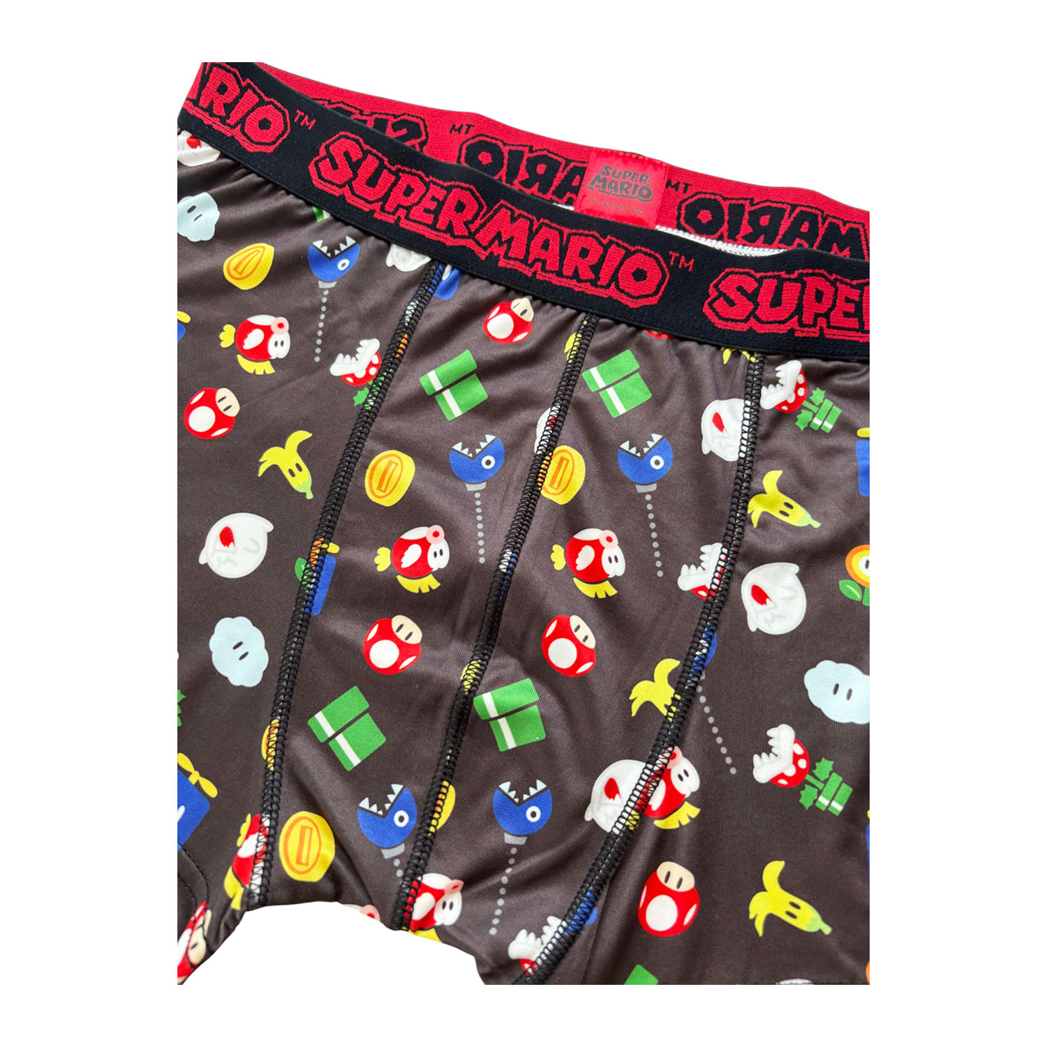 公式] メーカー直営 スーパーマリオ ボクサーパンツ アイコン ブラック