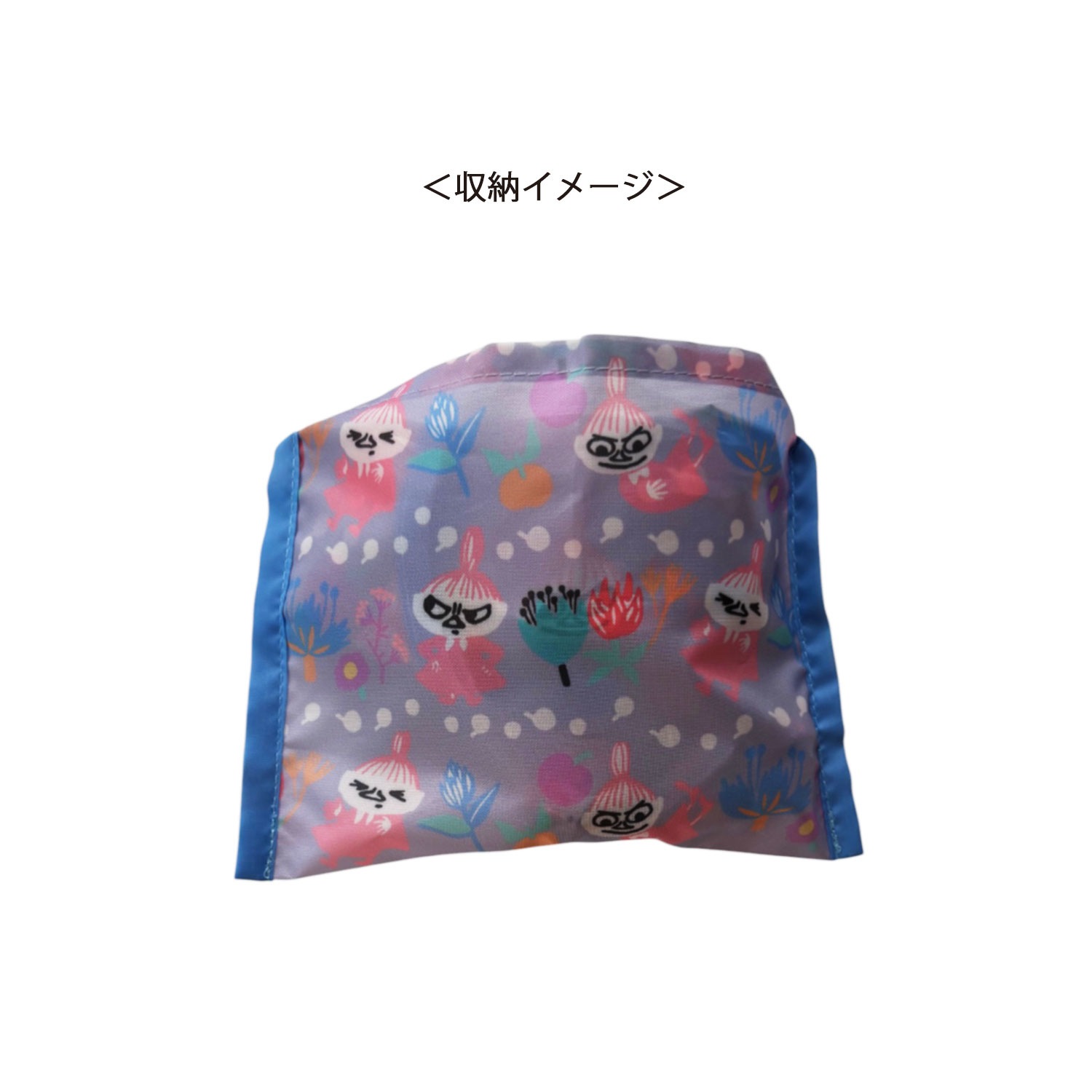 [公式] メーカー直営 ムーミン くるくるショッピングバッグ フラワー パターン