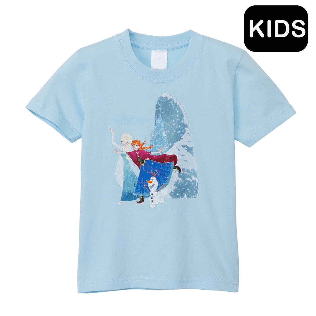 [公式]ディズニー フローズン アート コレクション BY 中川翔子／Ｔシャツ  エルサ アナ オラフ  LBL　キッズ