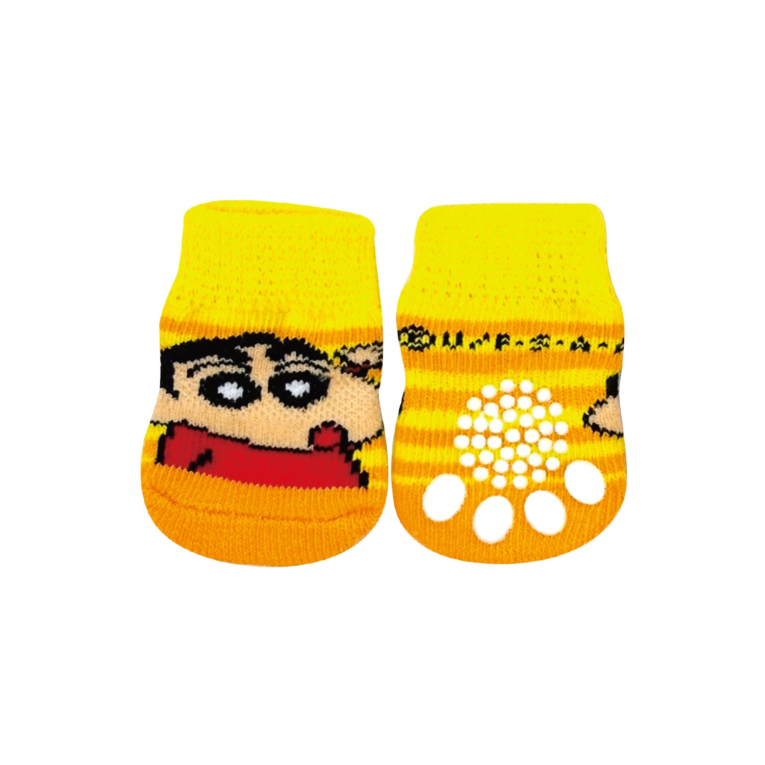 [公式] メーカー直営 クレヨンしんちゃん キャラックス（ペット靴下）しんちゃんボーダー