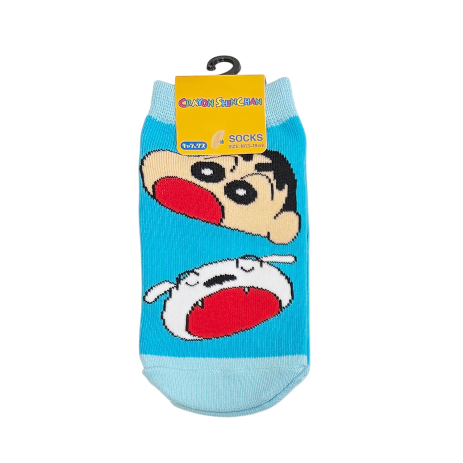 [公式] メーカー直営 クレヨンしんちゃん キャラックス（キッズ靴下）しんちゃんとシロ フェイス