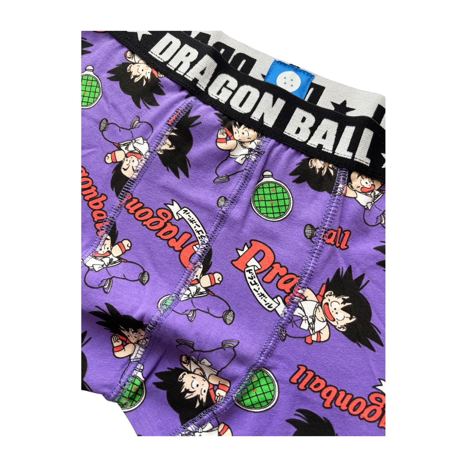 公式] ドラゴンボール ボクサーパンツ 悟空ロゴ パープル