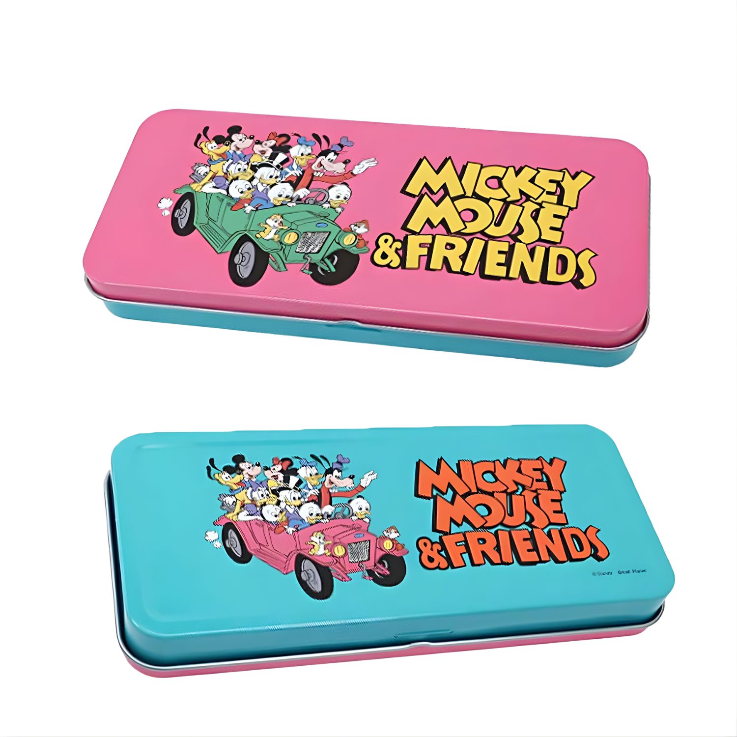 [公式] メーカー直営 ディズニー ノスタルジカ メタルケース ミッキーフレンズ車