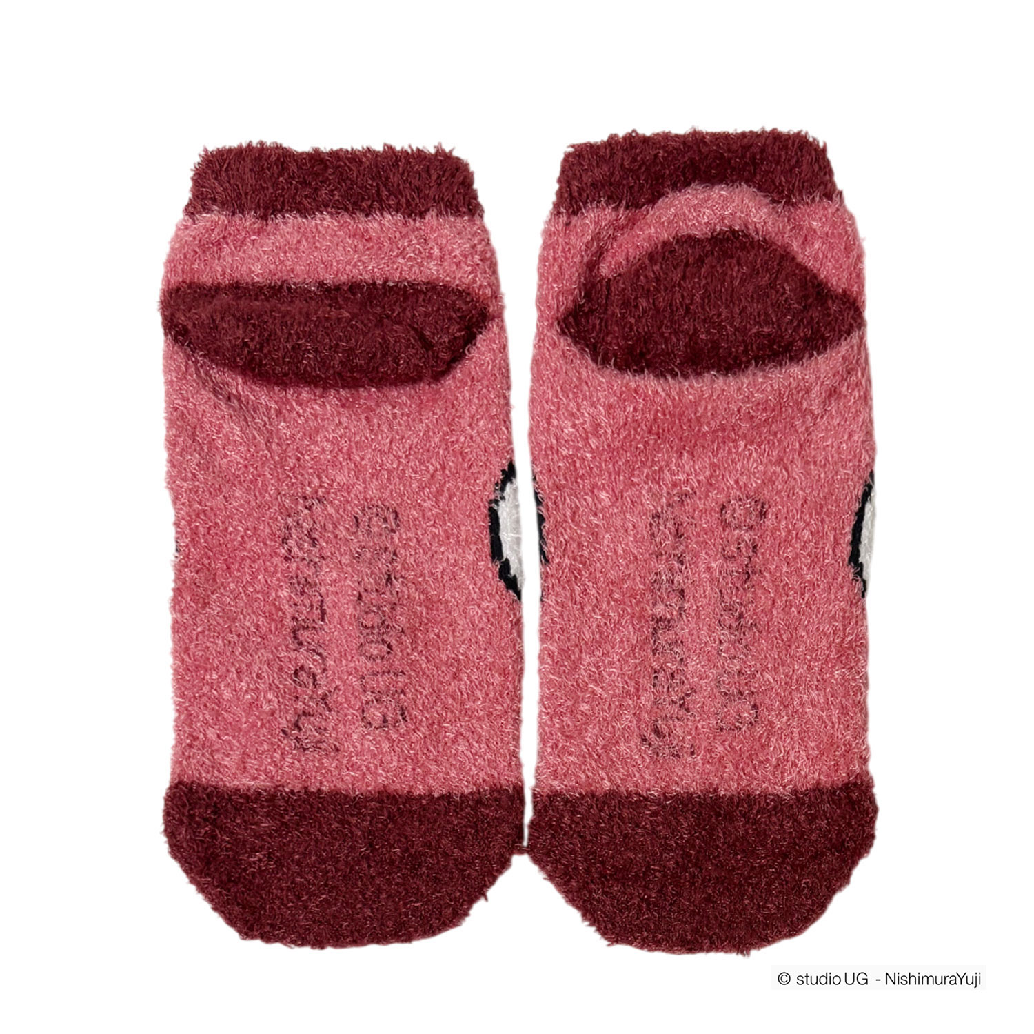 [公式] スタジオUG（にしむらゆうじ）もっこもこ靴下 ごきげんぱんだ おやすみ RD