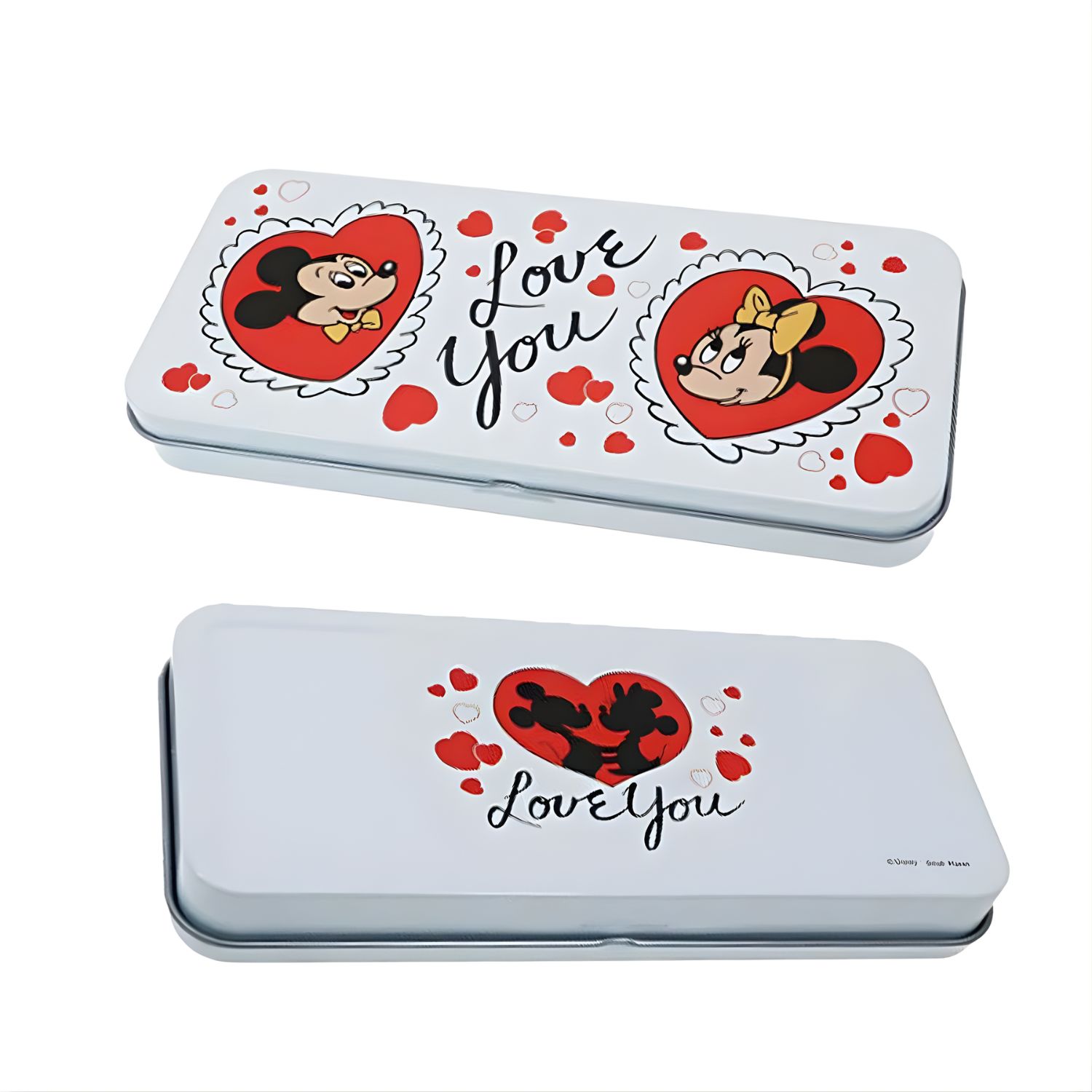 [公式] メーカー直営 ディズニー ノスタルジカ メタルケース ミッキーミニーアイラブユー