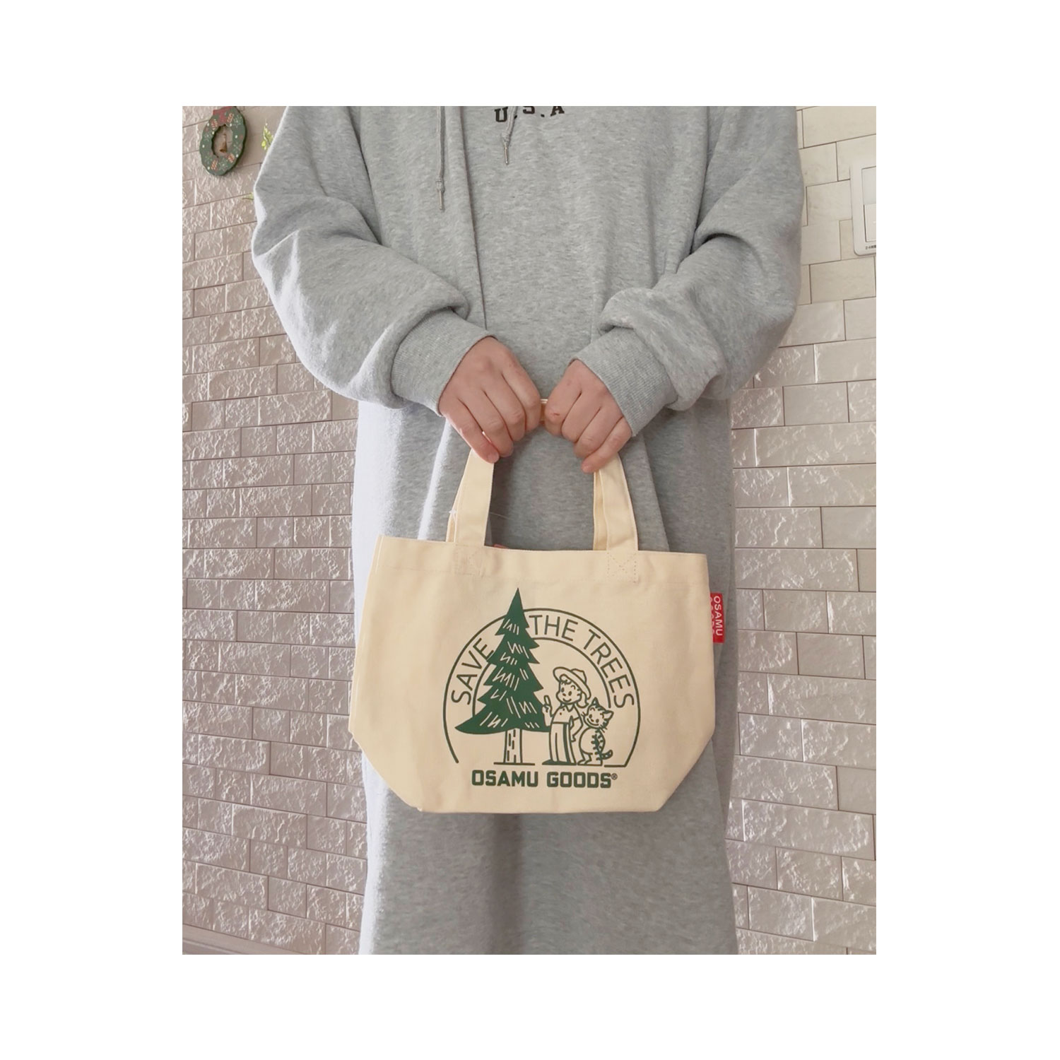 公式] メーカー直営 OSAMU GOODS カラーマチ付きバッグ ツリー