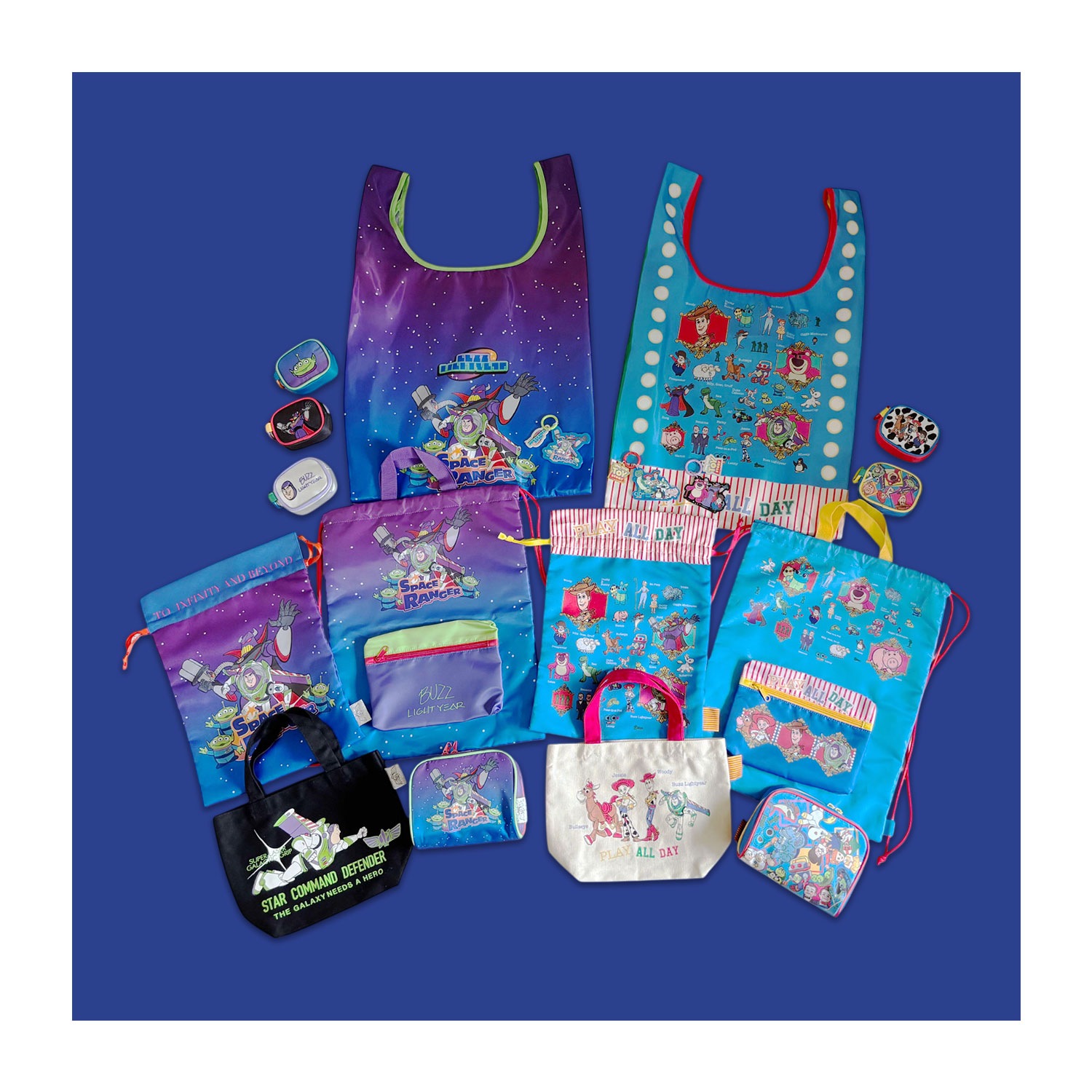 [公式] メーカー直営 トイ・ストーリー カラーマチ付きバッグ ブラック