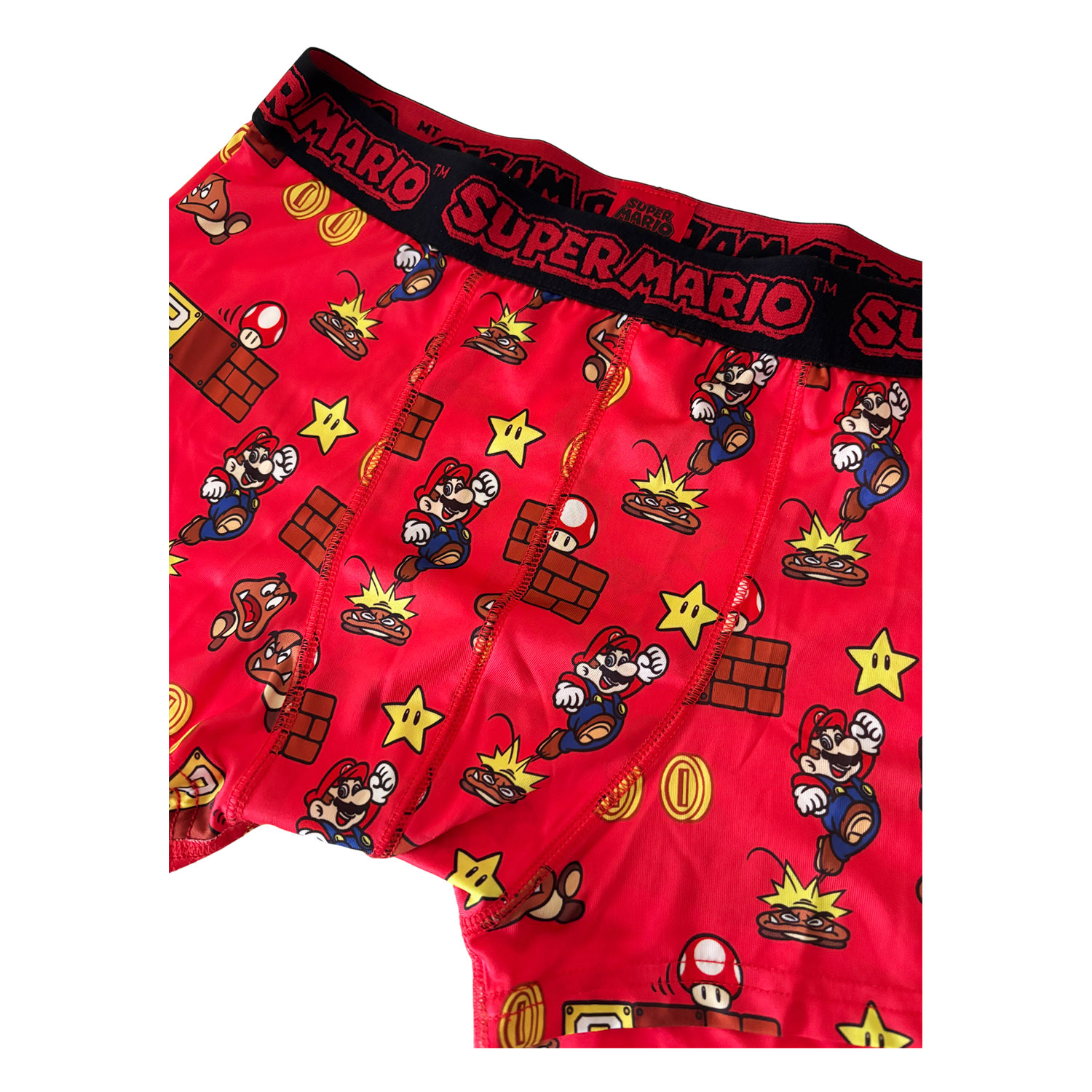 [公式] メーカー直営 スーパーマリオ ボクサーパンツ ステージ RED