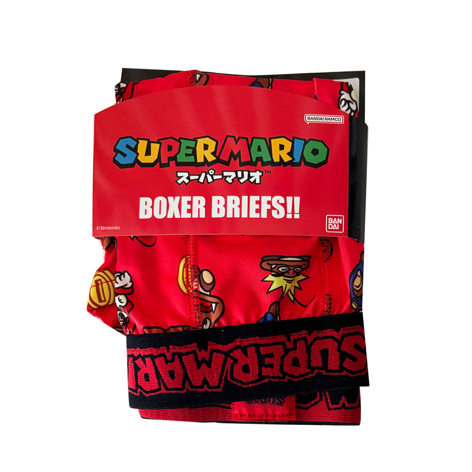 [公式] メーカー直営 スーパーマリオ ボクサーパンツ ステージ RED