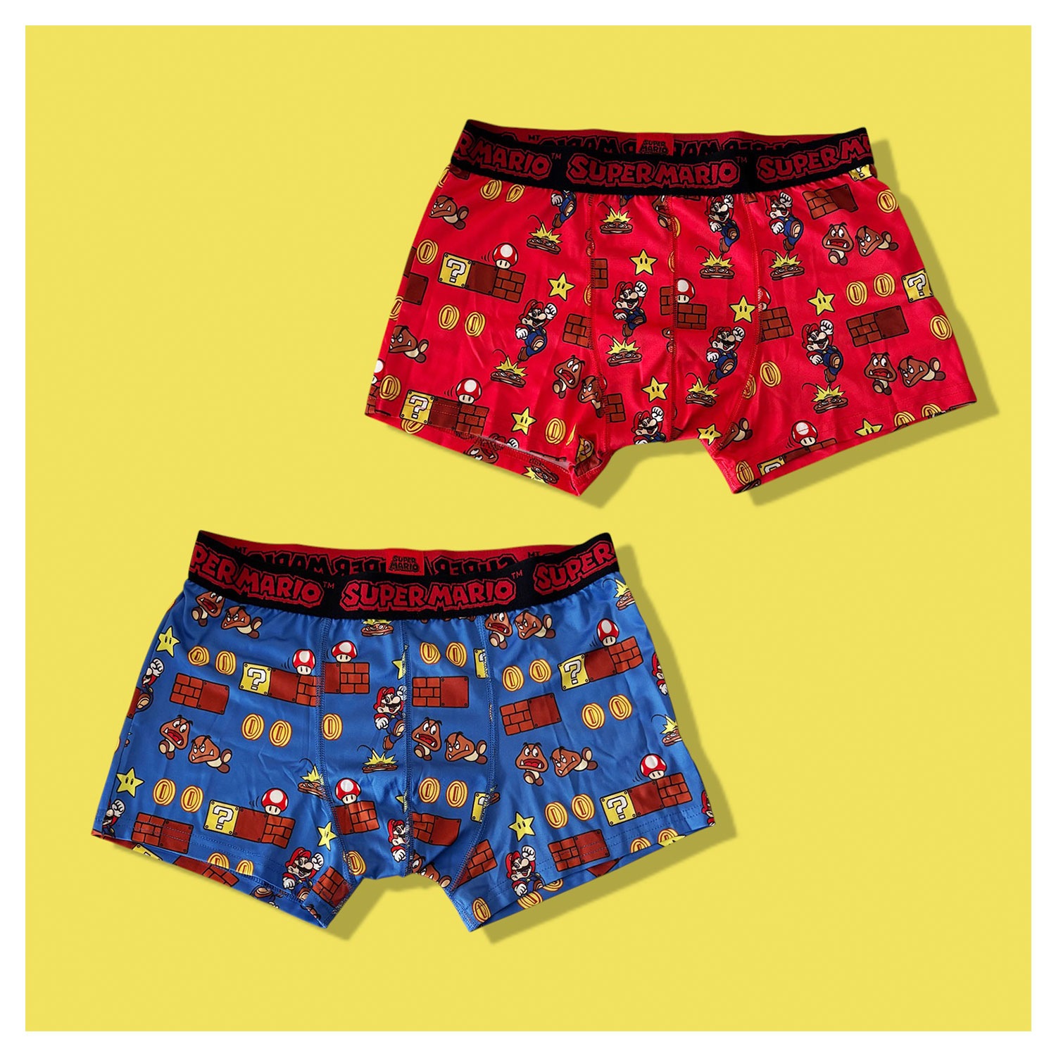 [公式] メーカー直営 スーパーマリオ ボクサーパンツ ステージ RED