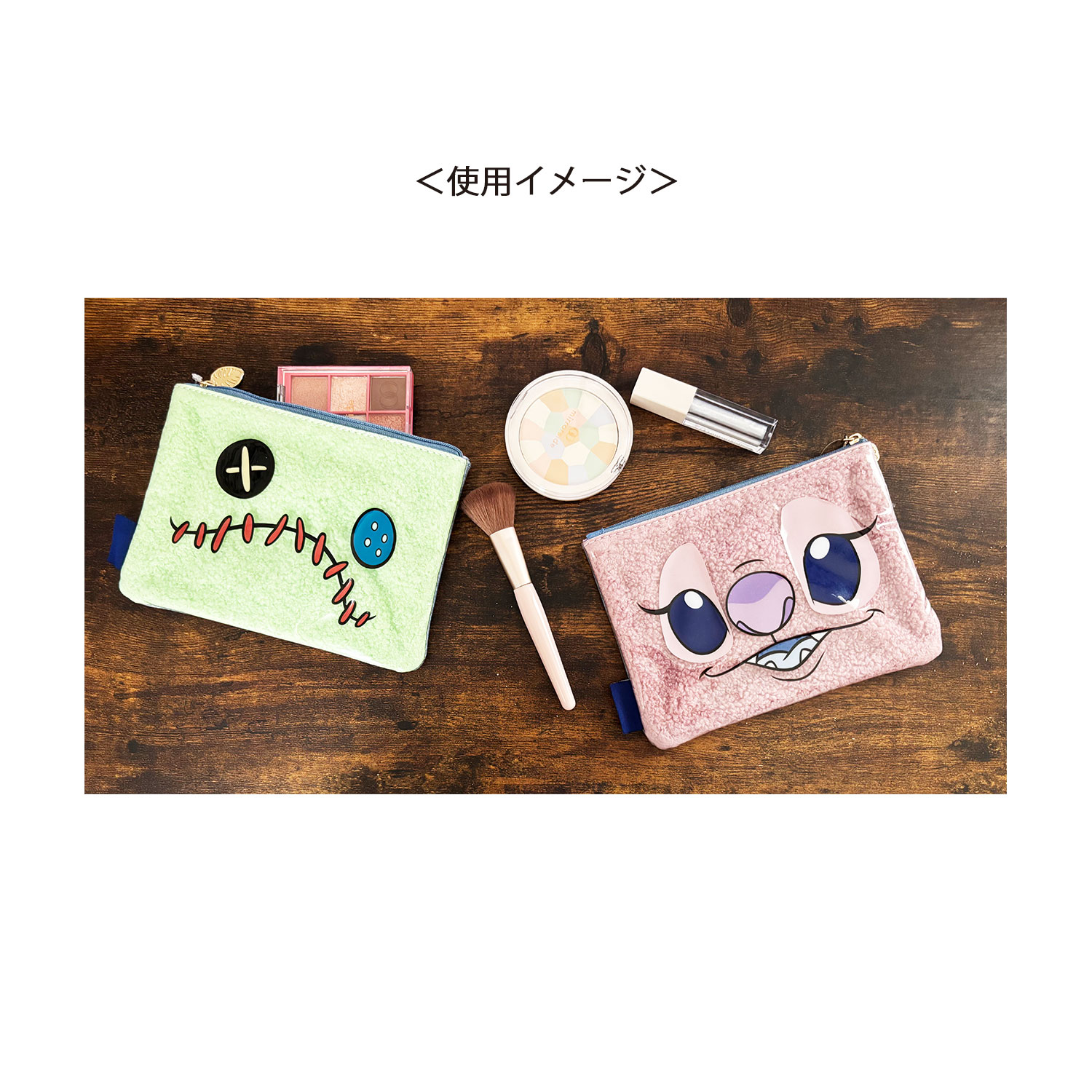 公式] ディズニー リロ＆スティッチ もこもこビニールフラット