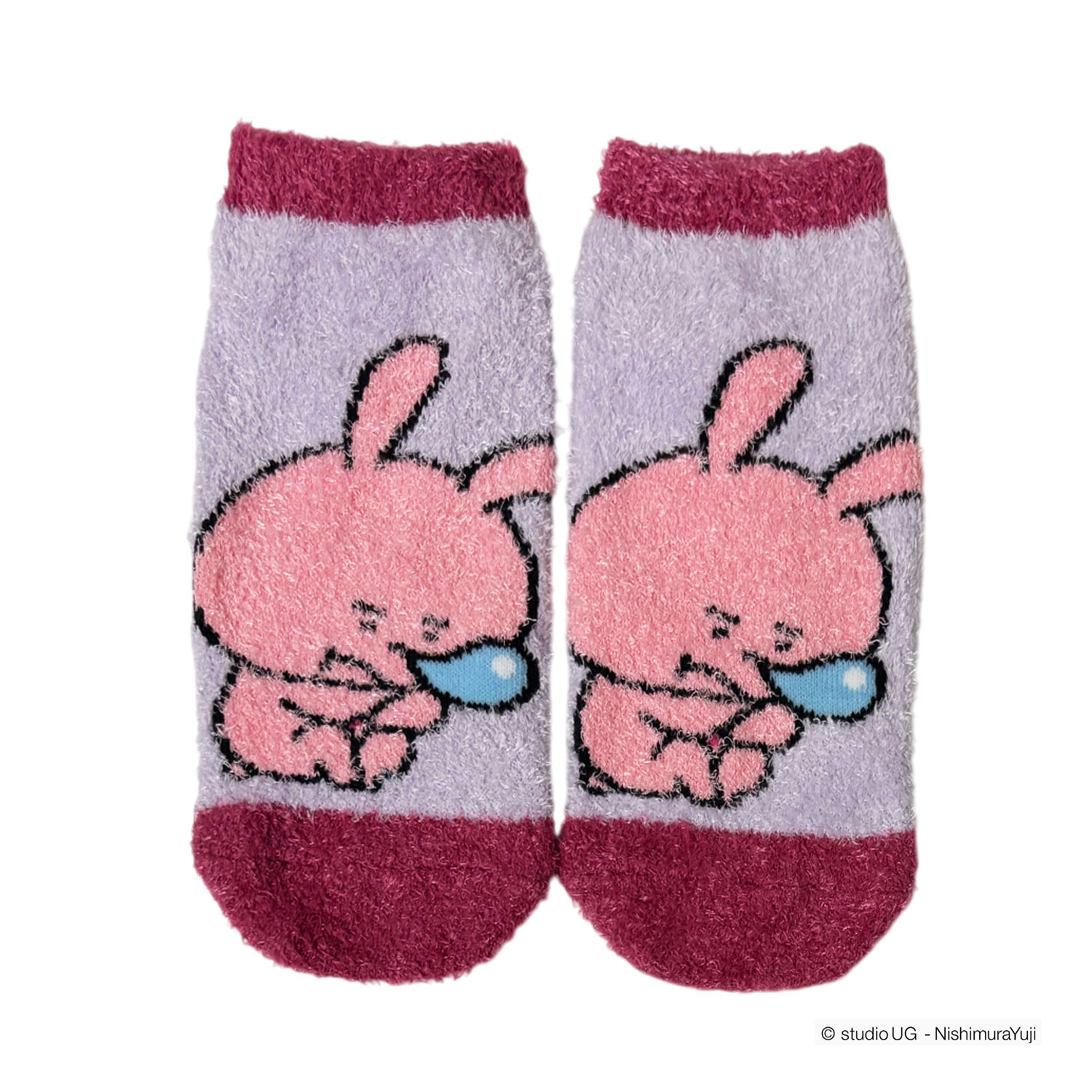 [公式] スタジオUG（にしむらゆうじ）もっこもこ靴下 ラブラビット おやすみ PU