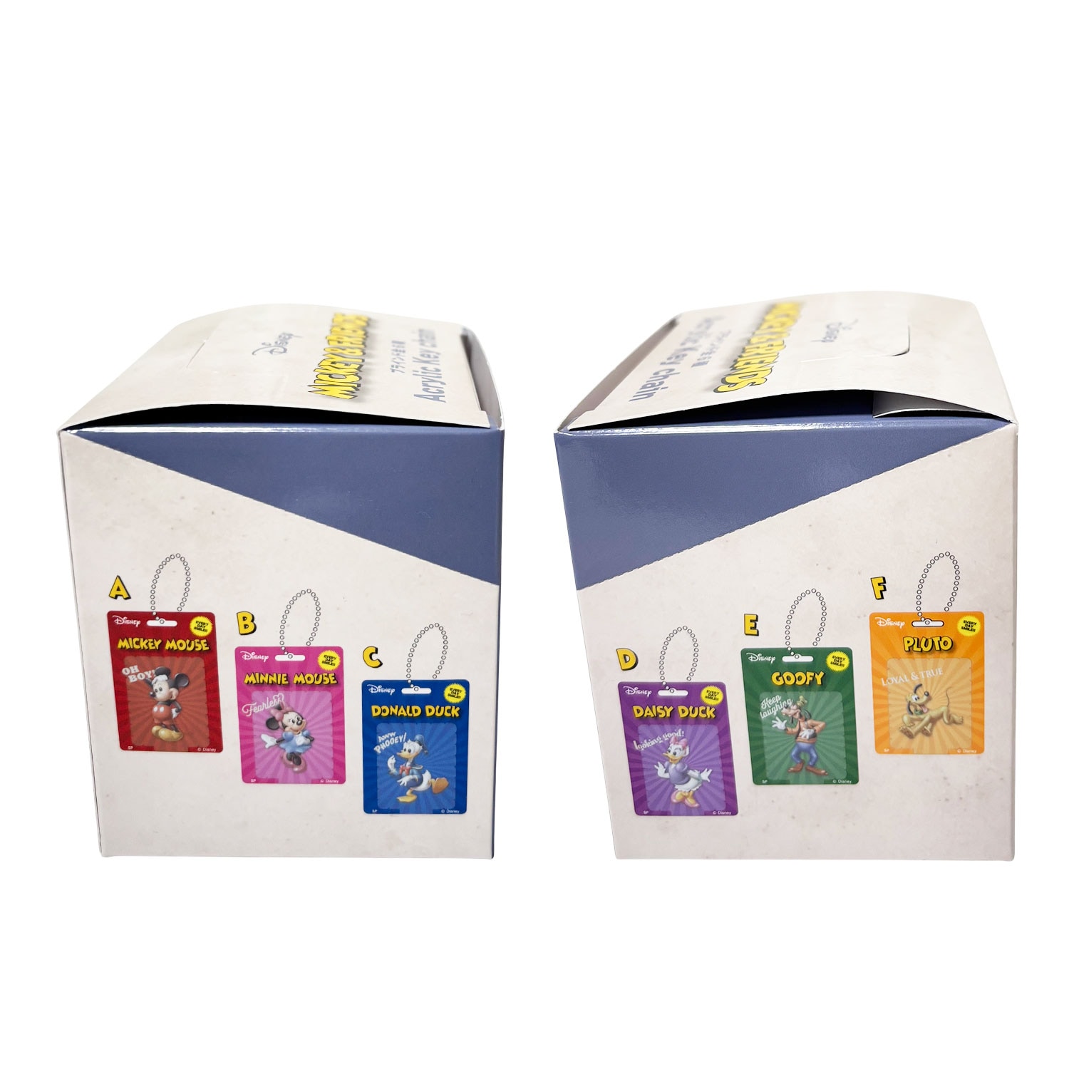 [公式] ディズニー ブリスター風アクリルキーチェーン  ランダム ／ミッキー＆フレンズ ／単体（全6種）