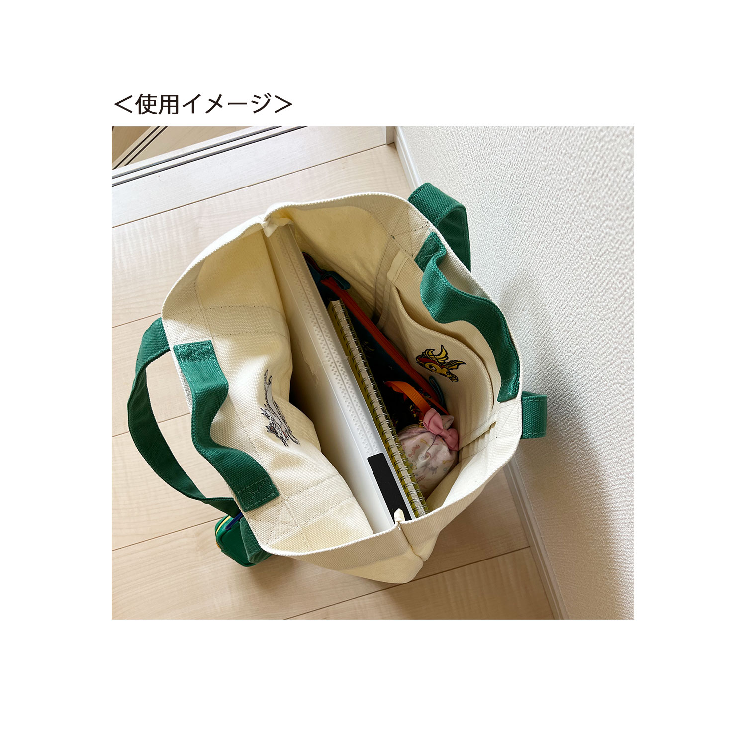 公式]NOSTALGICA ノスタルジカ ディズニー ピノキオ トートバッグ L