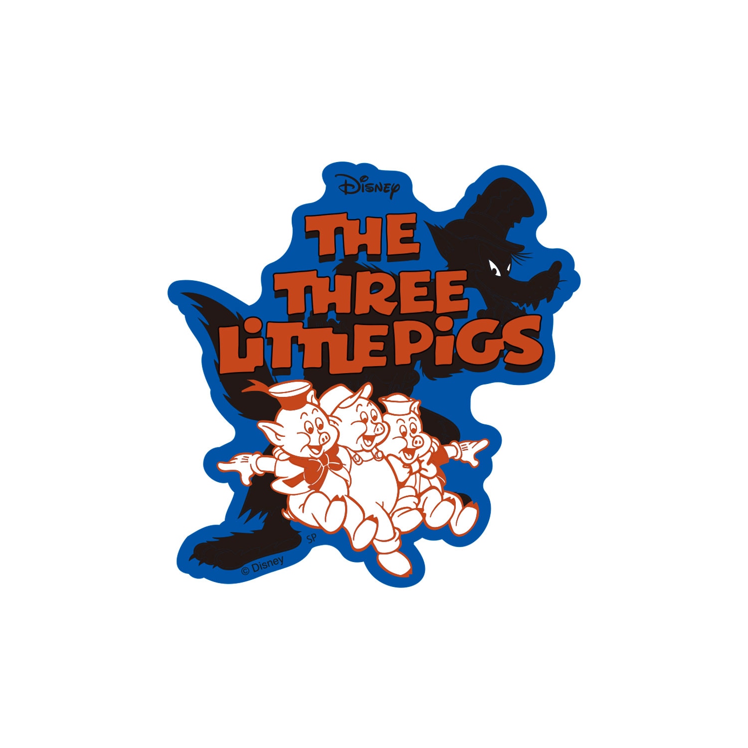 [公式] Disney NOSTALGICA 80Type Line Up Stickers 三匹の子ぶた Blue