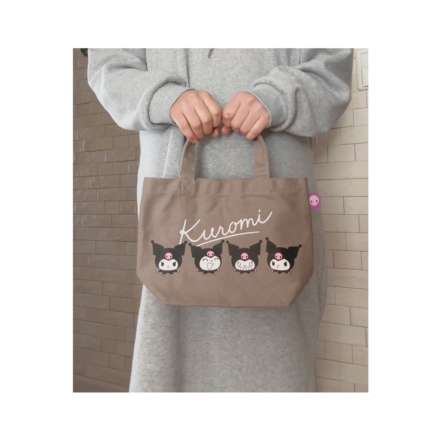 [公式] メーカー直営 サンリオキャラクターズ カラーマチ付きバッグ クロミ フェイス