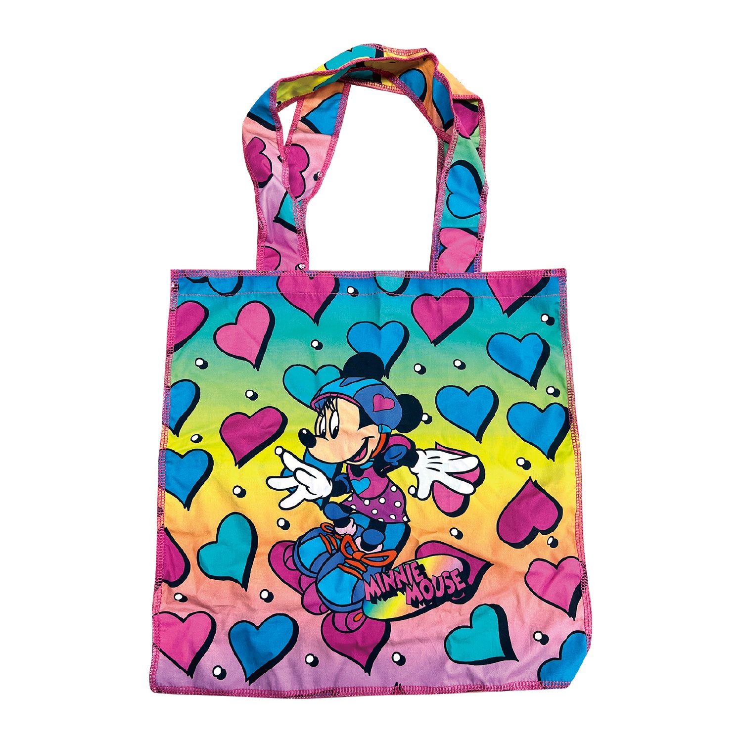 [公式] ディズニー ノスタルジカ フラットトートバッグ ミニーマウス カラフル