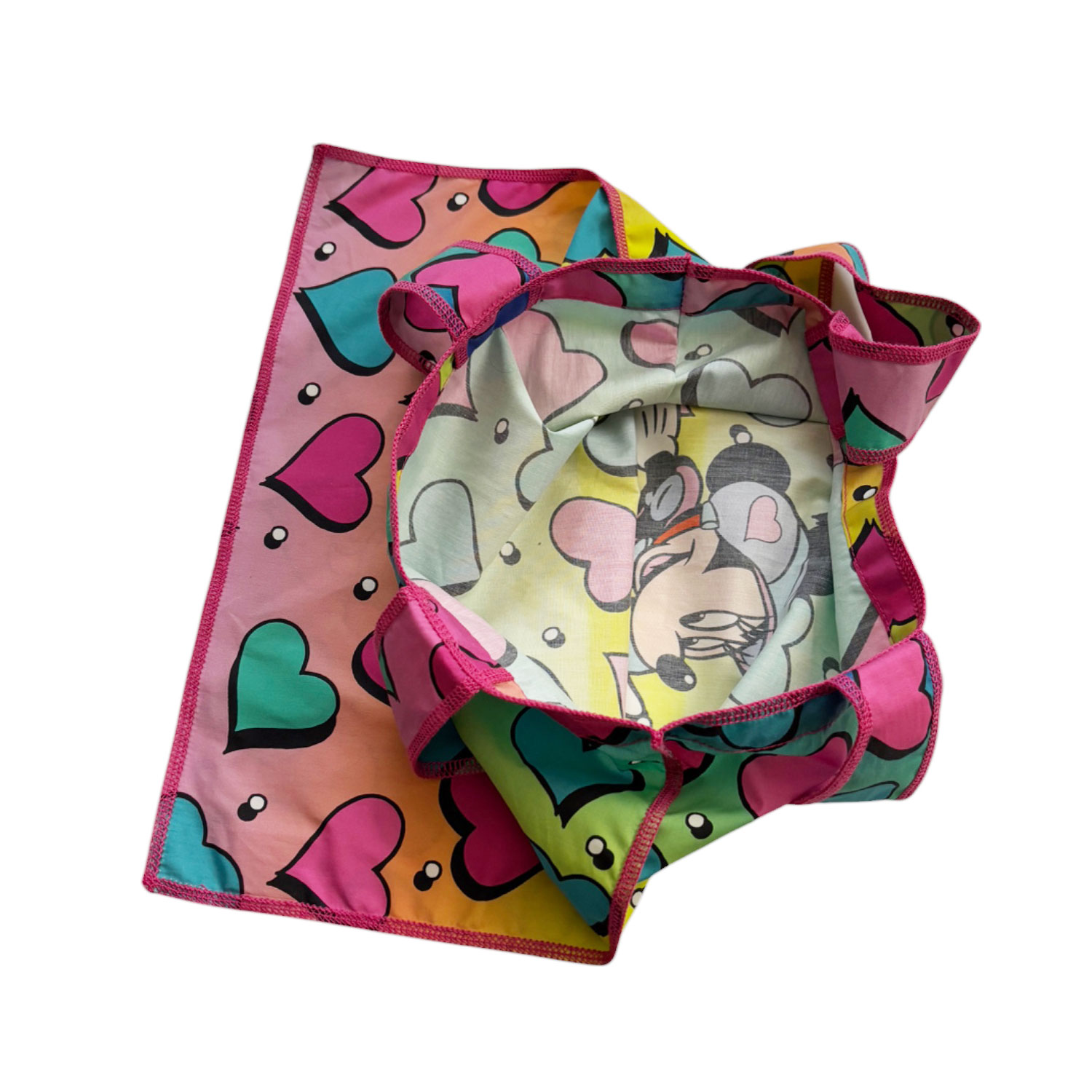 [公式] ディズニー ノスタルジカ フラットトートバッグ ミニーマウス カラフル