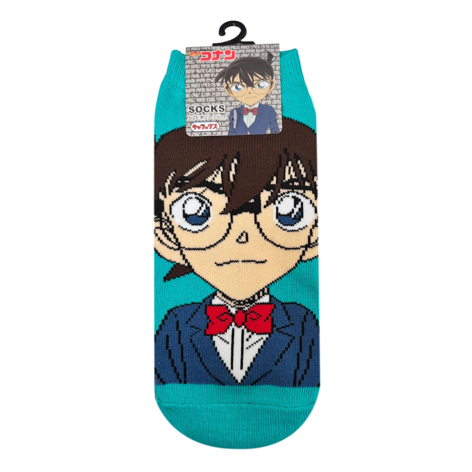 [公式] メーカー直営 名探偵コナン キャラックス（靴下）コナン グリーン