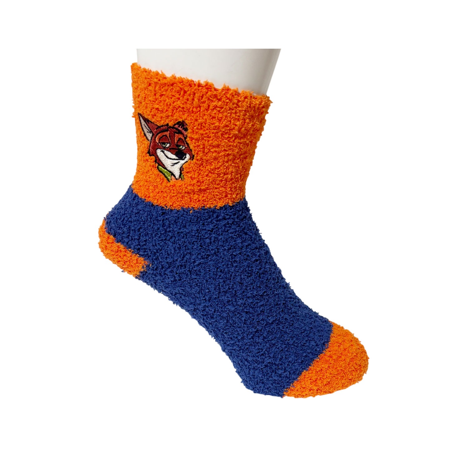 [公式] メーカー直営 ディズニー もこもこ靴下 in 巾着 ズートピア ／ニック ロゴ