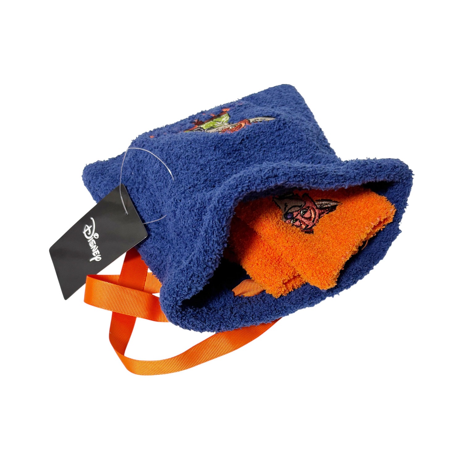 [公式] メーカー直営 ディズニー もこもこ靴下 in 巾着 ズートピア ／ニック ロゴ