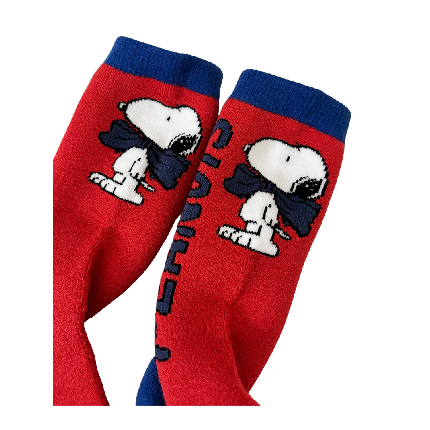 公式]PEANUTS スヌーピー ぽっかぽかソックス /リボン 裏起毛靴下