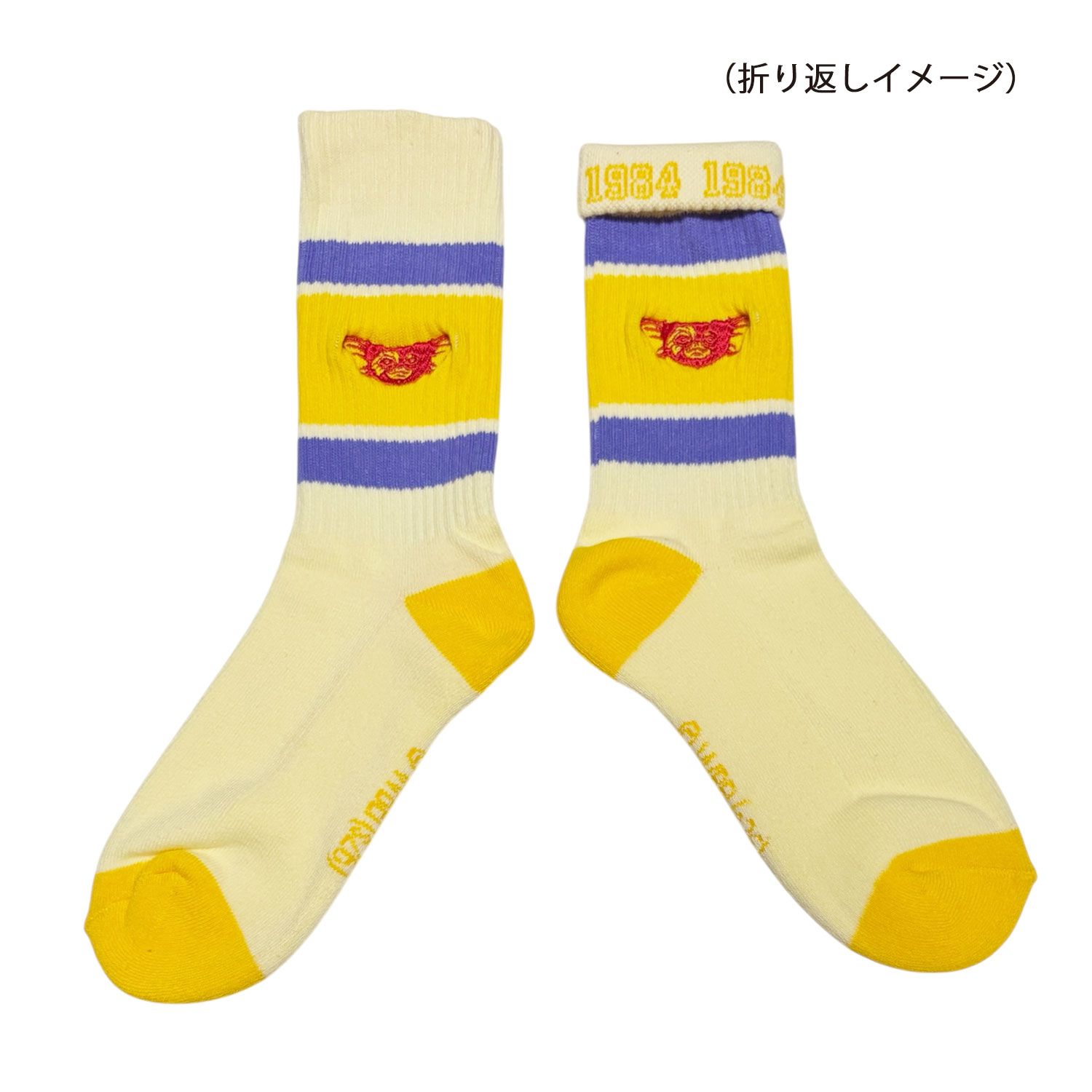 [公式] メーカー直営 グレムリン カラフルラインソックス ギズモ 顔
