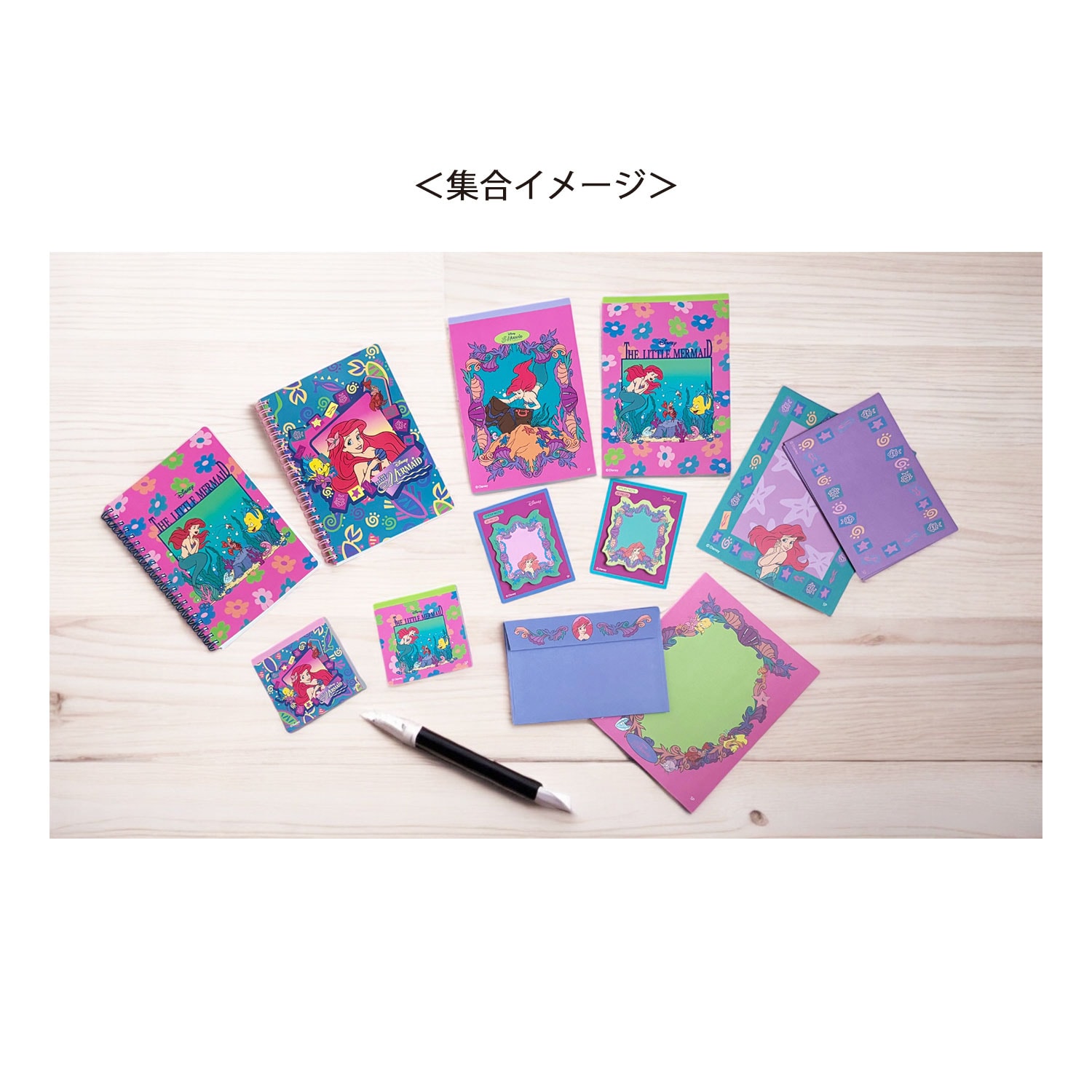 公式] ノスタルジカ ディズニー リトル・マーメイド レターパッド