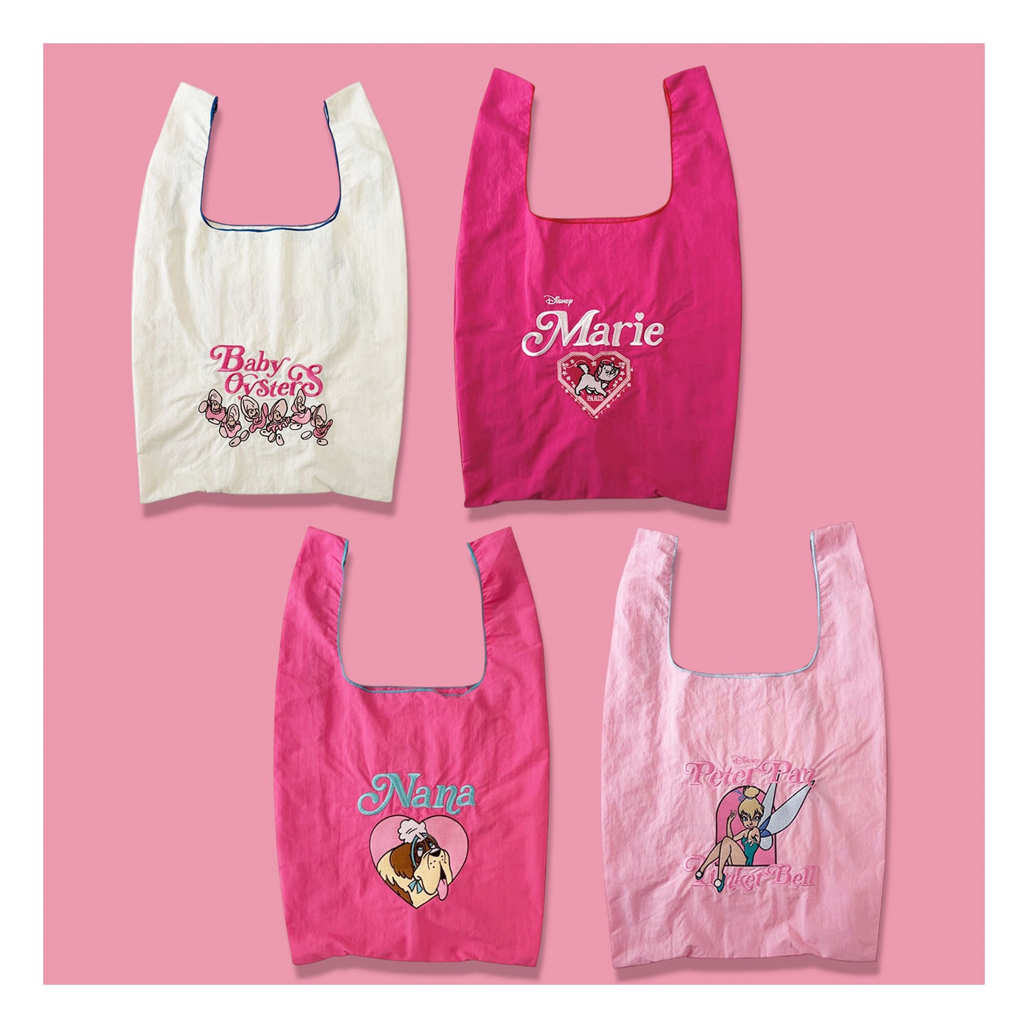 [公式] メーカー直営 ディズニー ノスタルジカ 刺繍トートバッグ ピーター・パン ナナ