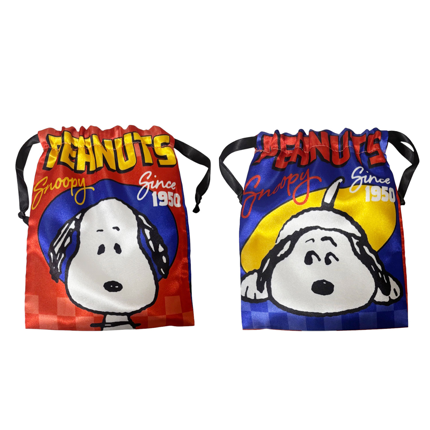 [公式] メーカー直営 PEANUTS スヌーピー リボン巾着 フェイス