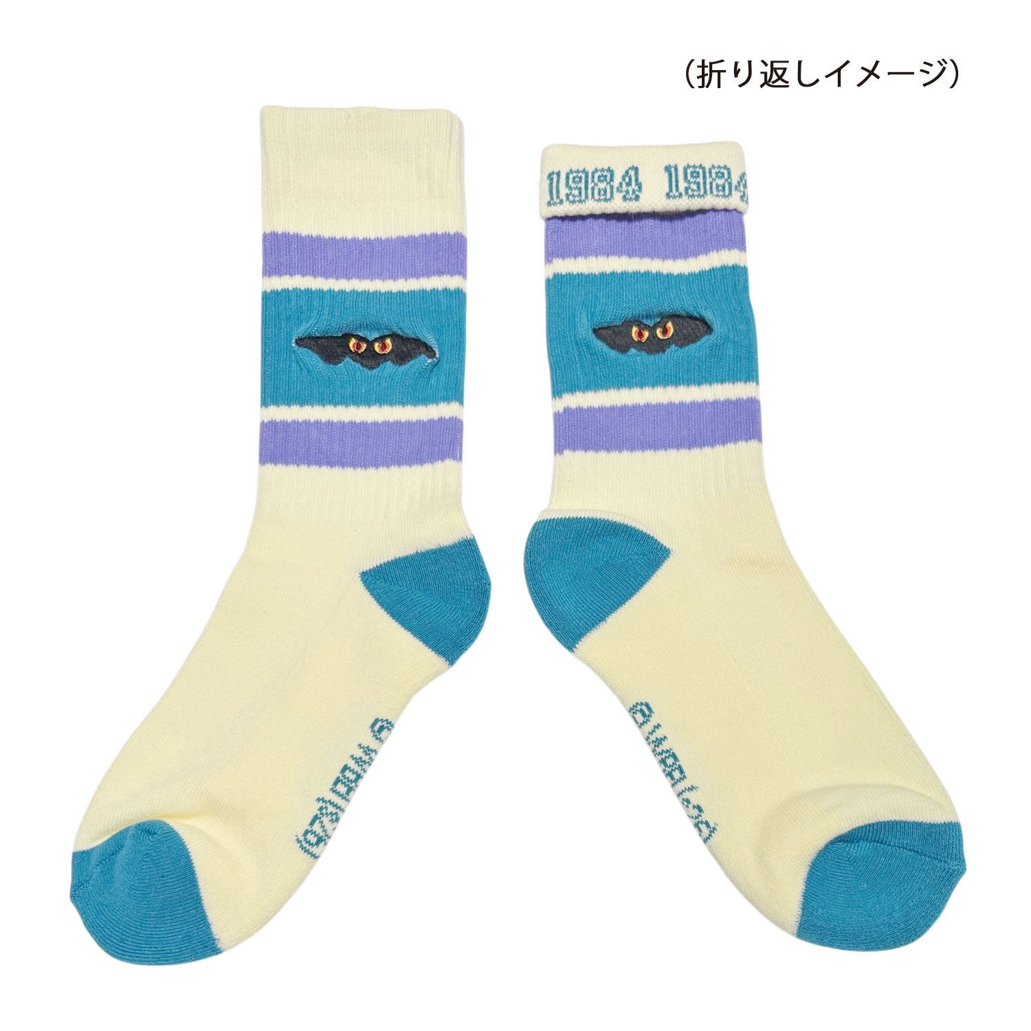 [公式] メーカー直営 グレムリン カラフルラインソックス シルエット
