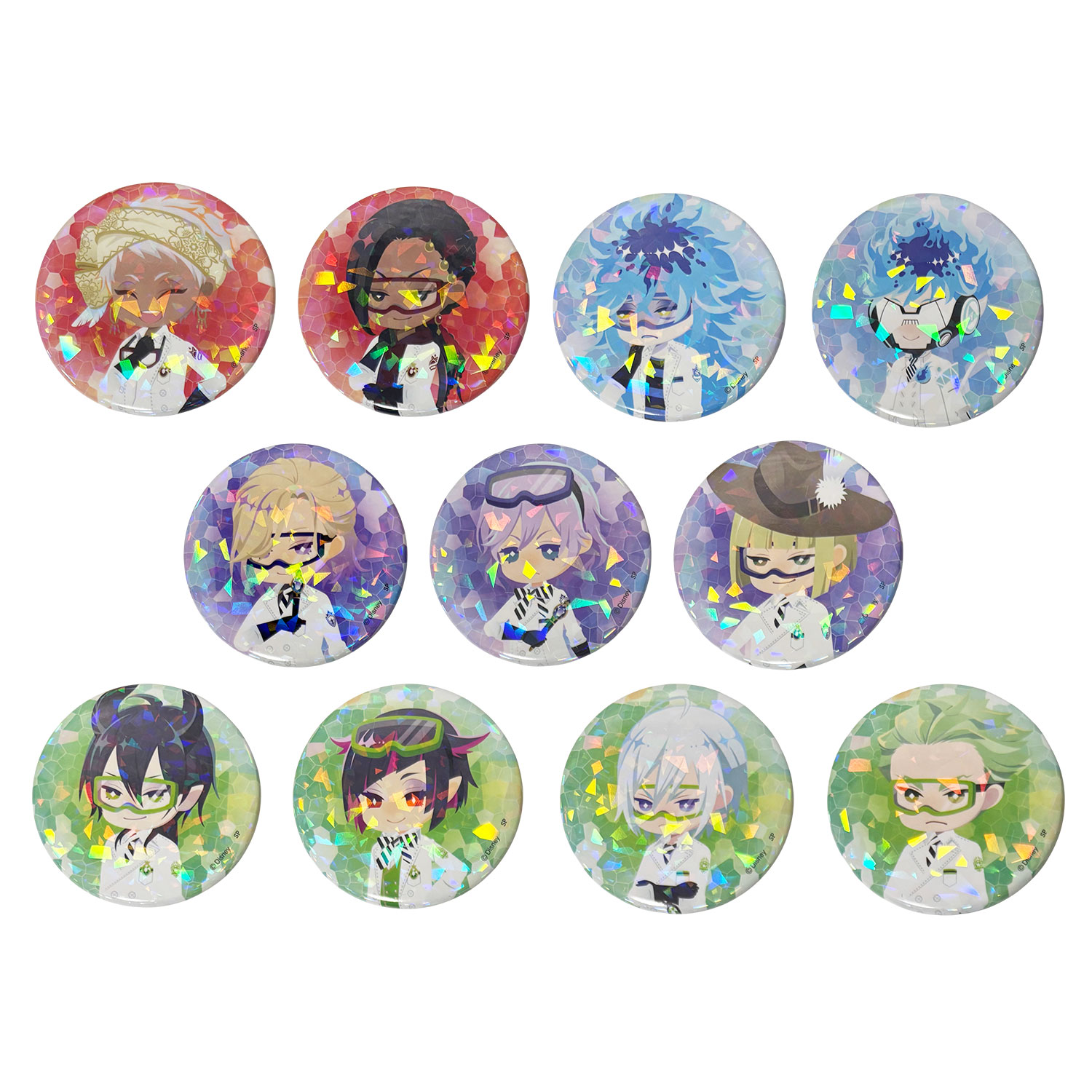 [公式] メーカー直営 『ディズニー ツイステッドワンダーランド』 ブラインド 缶バッジ 実験着 BOXセット（全11種）